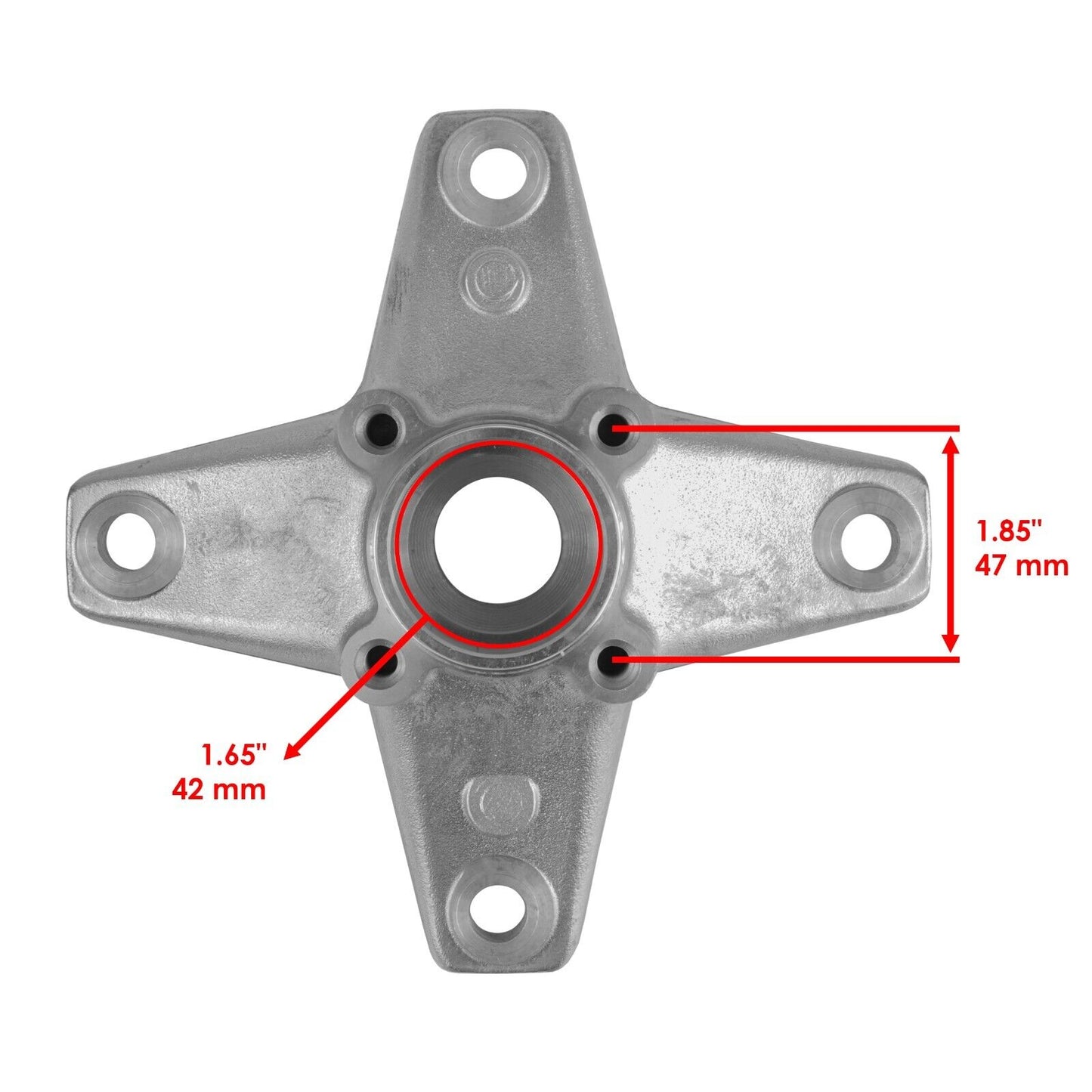 Caltric Front Wheel hub With Kit For Yamaha YFZ450 YFZ450V YFZ450R 2006-2013