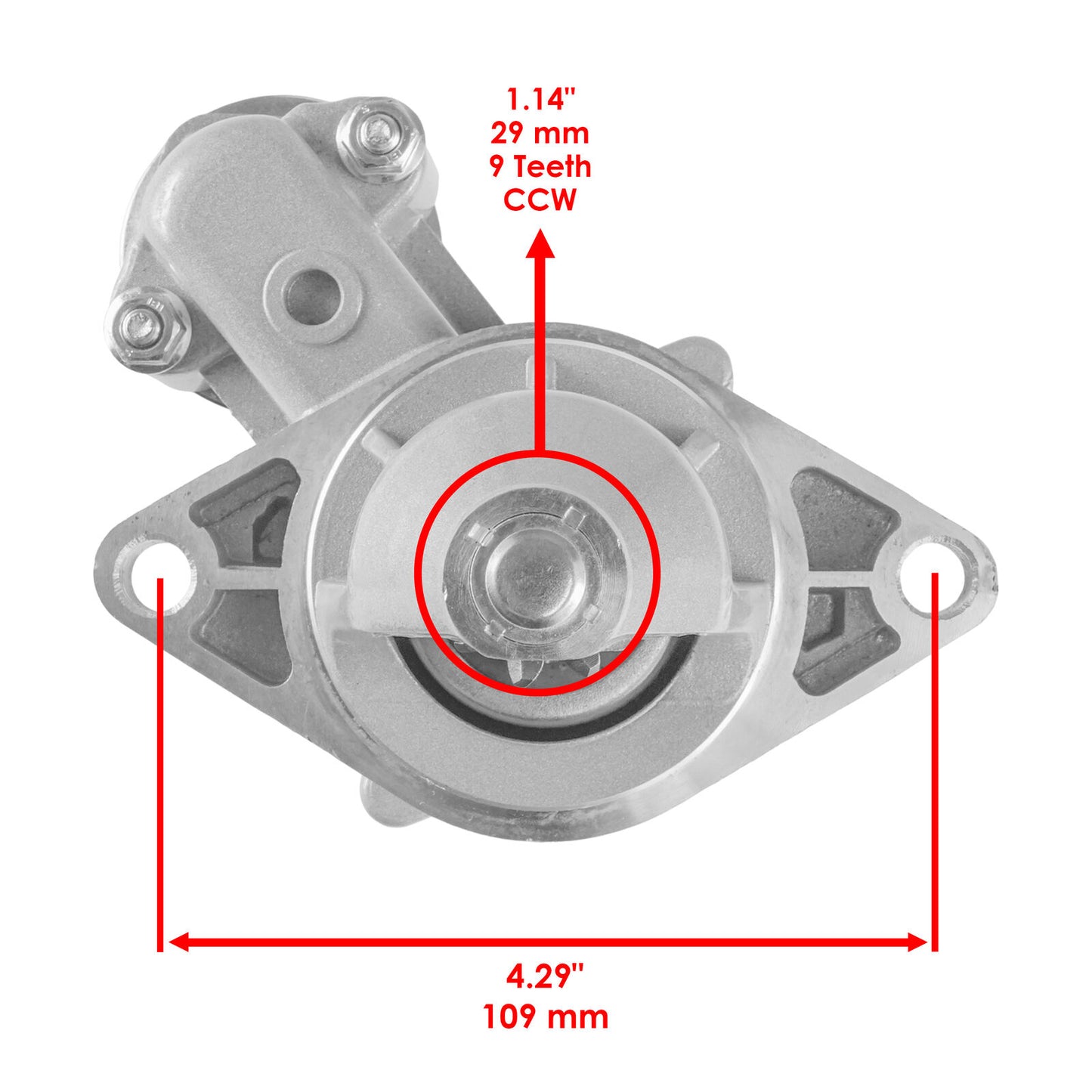 Caltric Starter for John Deere LX172 LX173 LX176 LX178 LX186 LX188 LX277 LX289