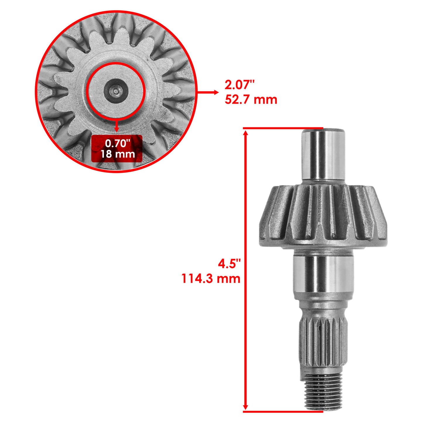 Rear Differential Gear Ring & Pinion For Honda Rincon 650 TRX650FA 2003-2005