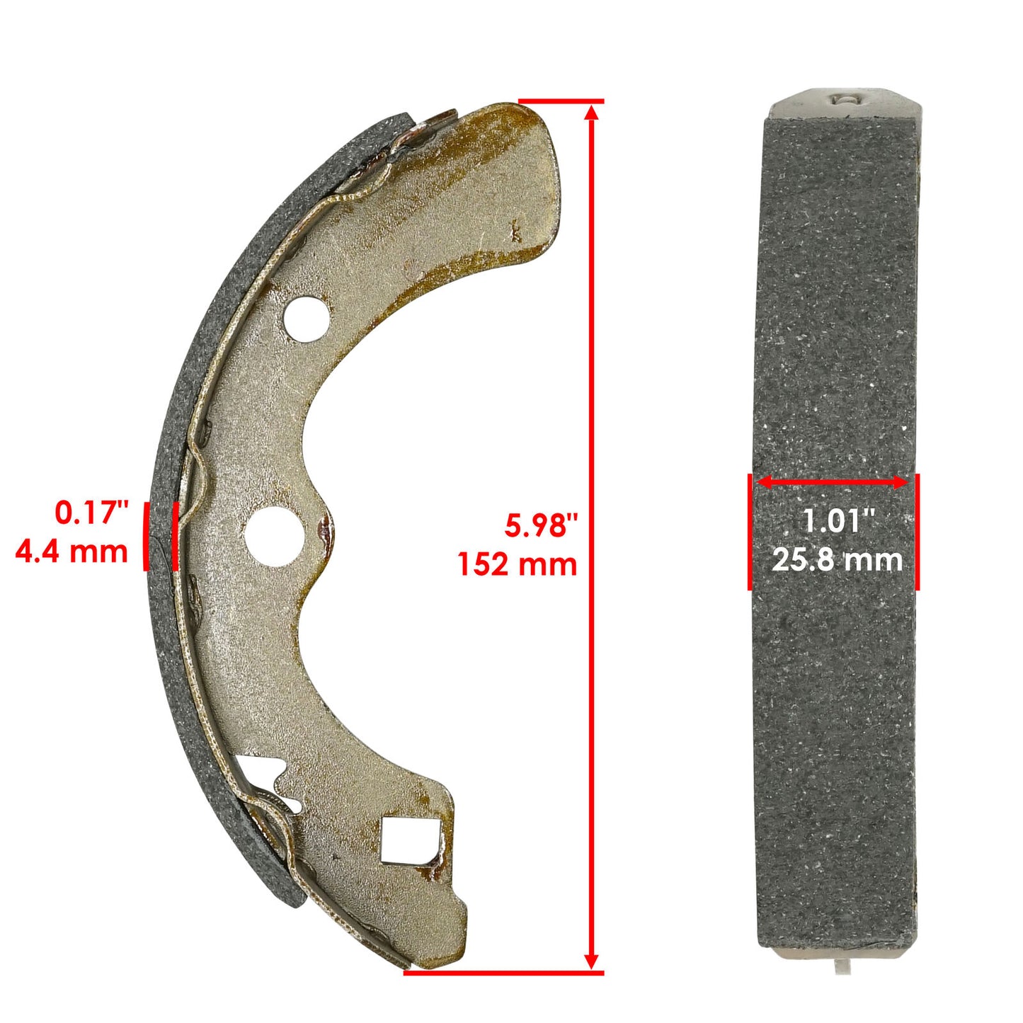 Rear Brake Shoes for Kawasaki 41048-1078 41048-1079