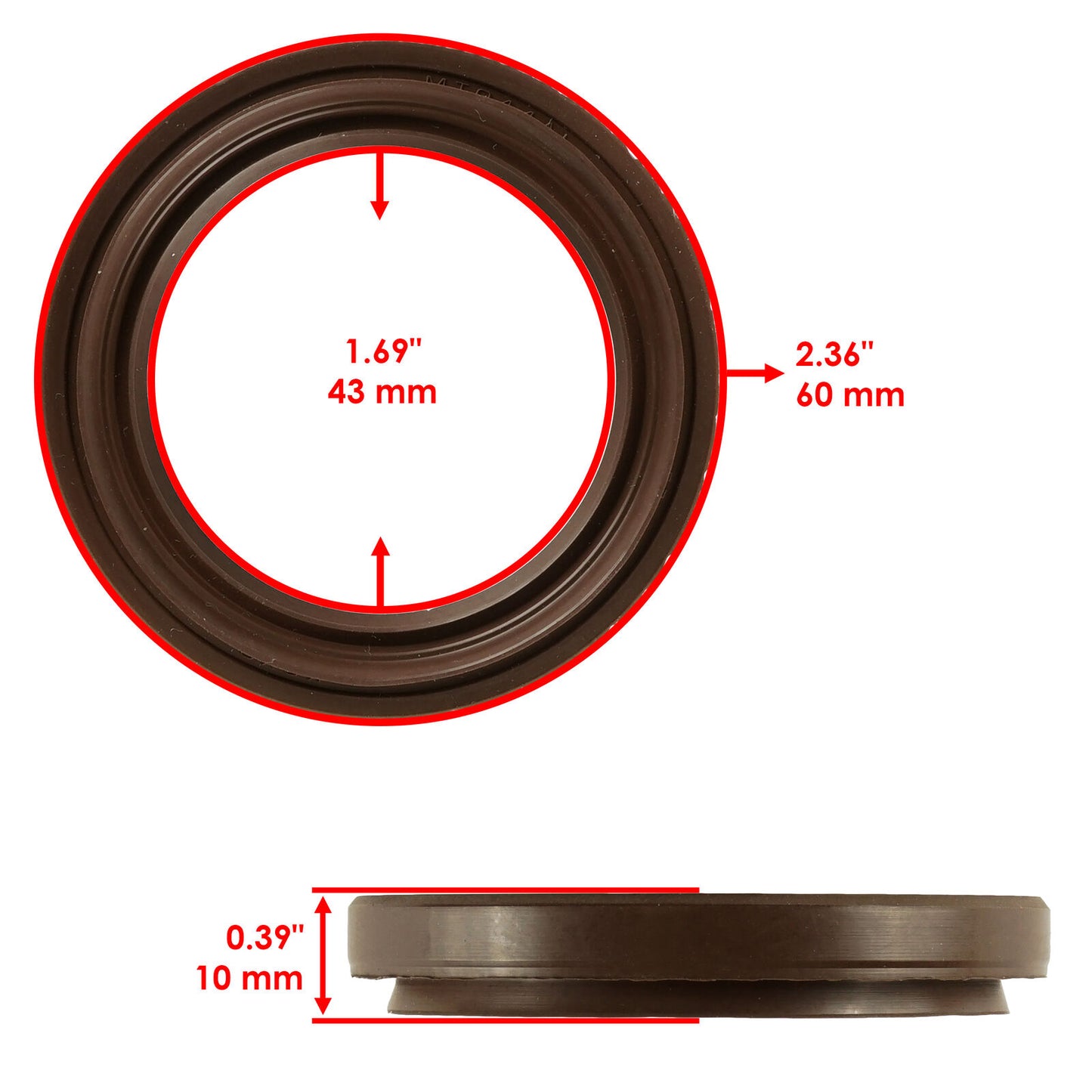 Middle Drive Gear Oil Seal For Yamaha Grizzly 600 YFM600F 1998 1999 2000 2001