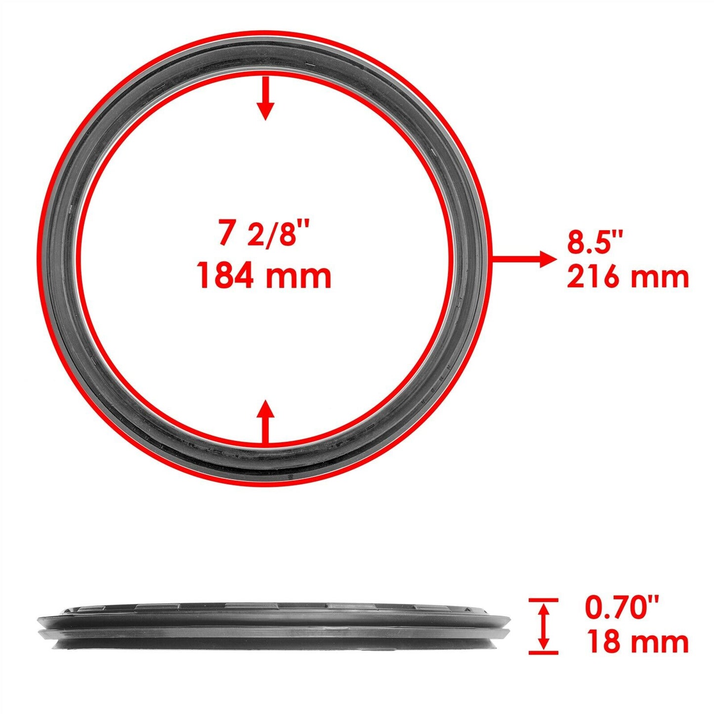 Front or Rear Left Right Brake Drum Seal for Kawasaki 92093-1543