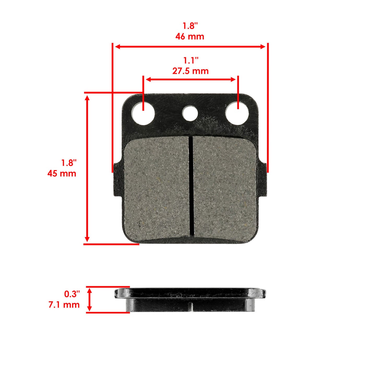 Rear Brake Pads for Suzuki LT250R Quadracer 250 1985-86/ 69140-19A01 69100-19810