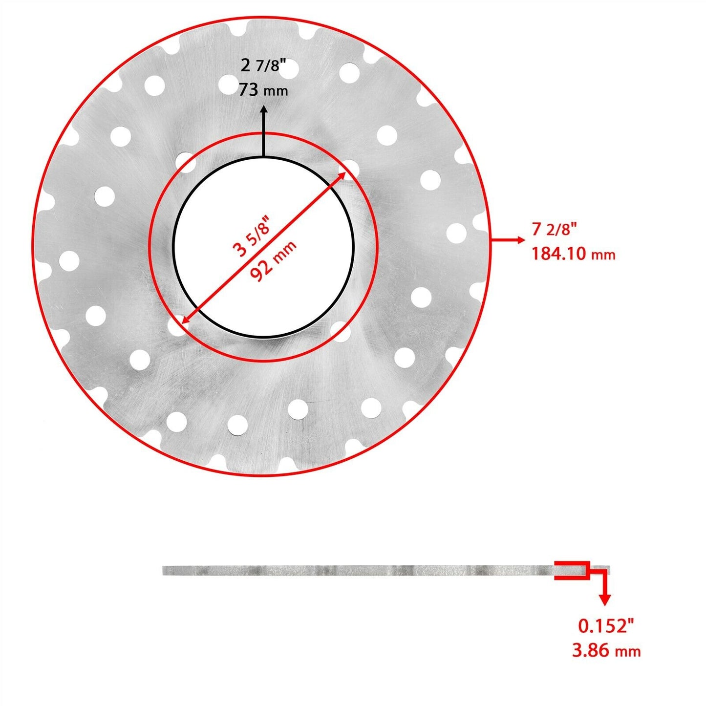 Front Left or Right Brake Disc Rotor for Polaris Trail Blazer 400 2003