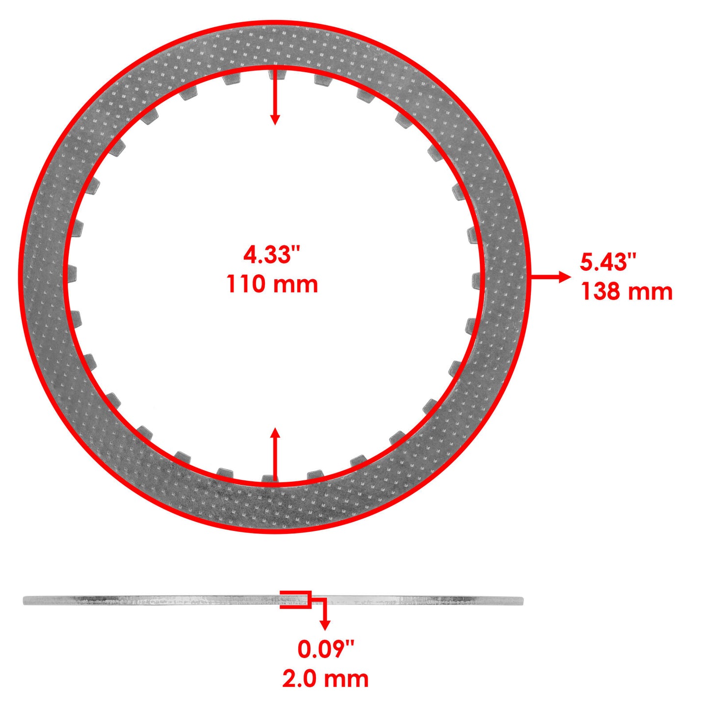 Clutch Friction Plates and Springs Kit for Kawasaki W800 EJ800 Cafe 2019-2023