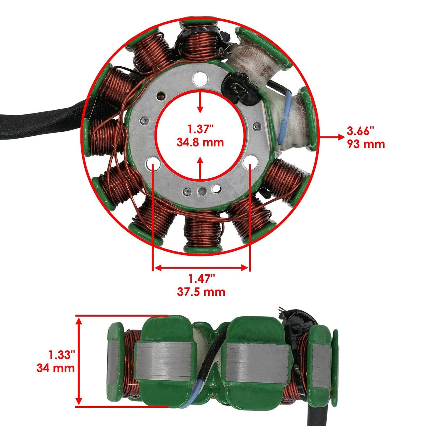 Stator Regulator Rectifier And Gasket for Honda CB250 Nighthawk 250 1991-1999