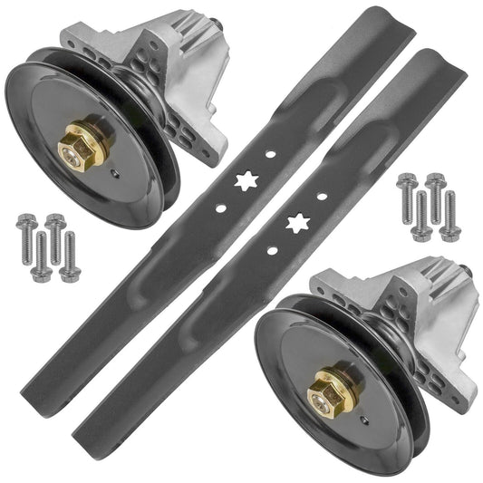 42" Spindle w/ Pulley Blade Kit for MTD Cub Cadet XT1-LT42 XT1LT42 KH Enduro 42"