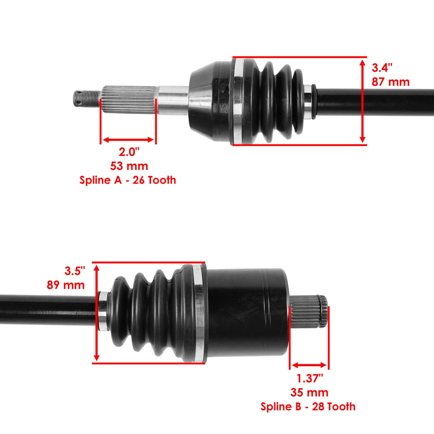 Rear Left or Right CV Joint Axle Shaft for Polaris 1333069