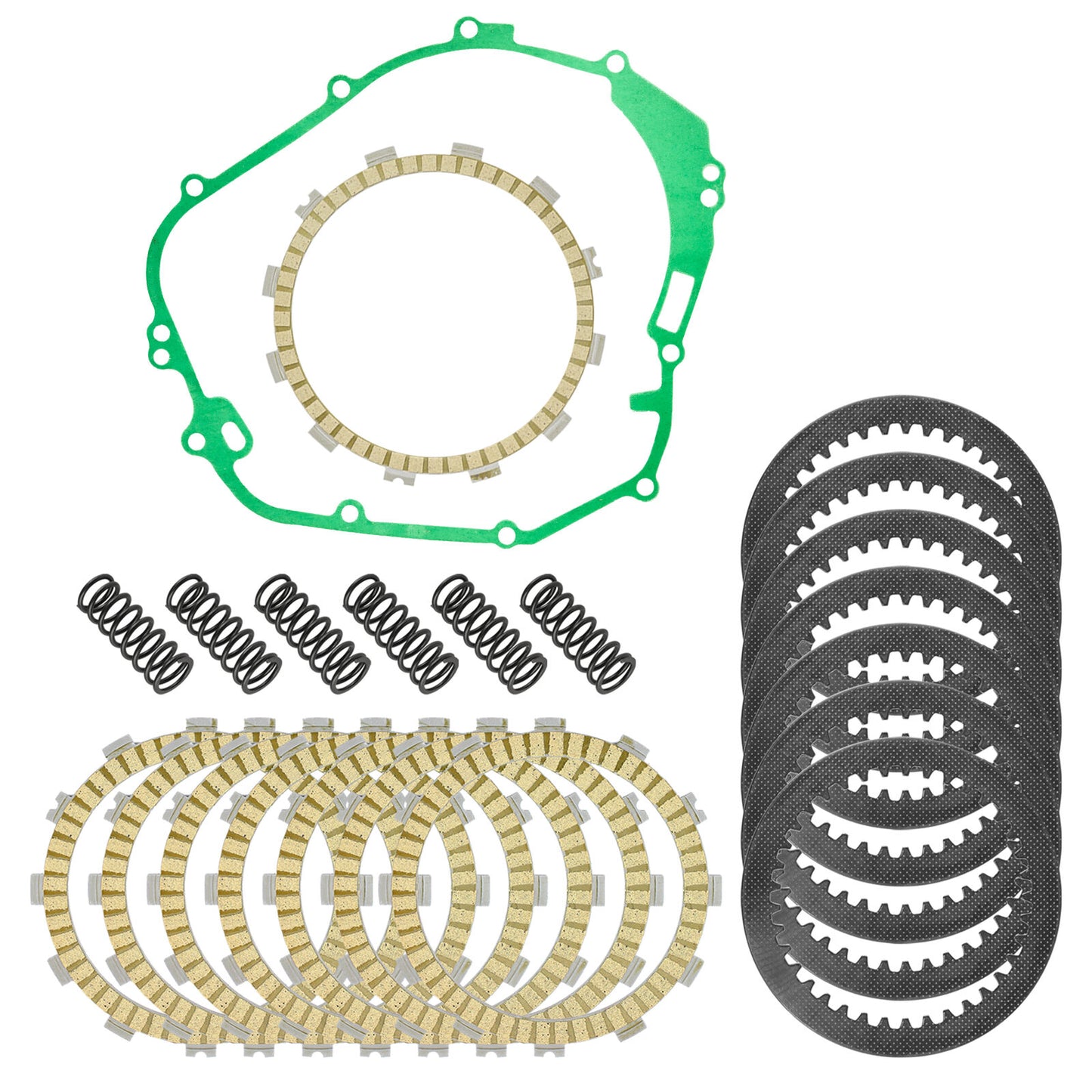 Clutch Friction Steel Plates Spring Gasket Kit for Polaris Predator 500 2003-04