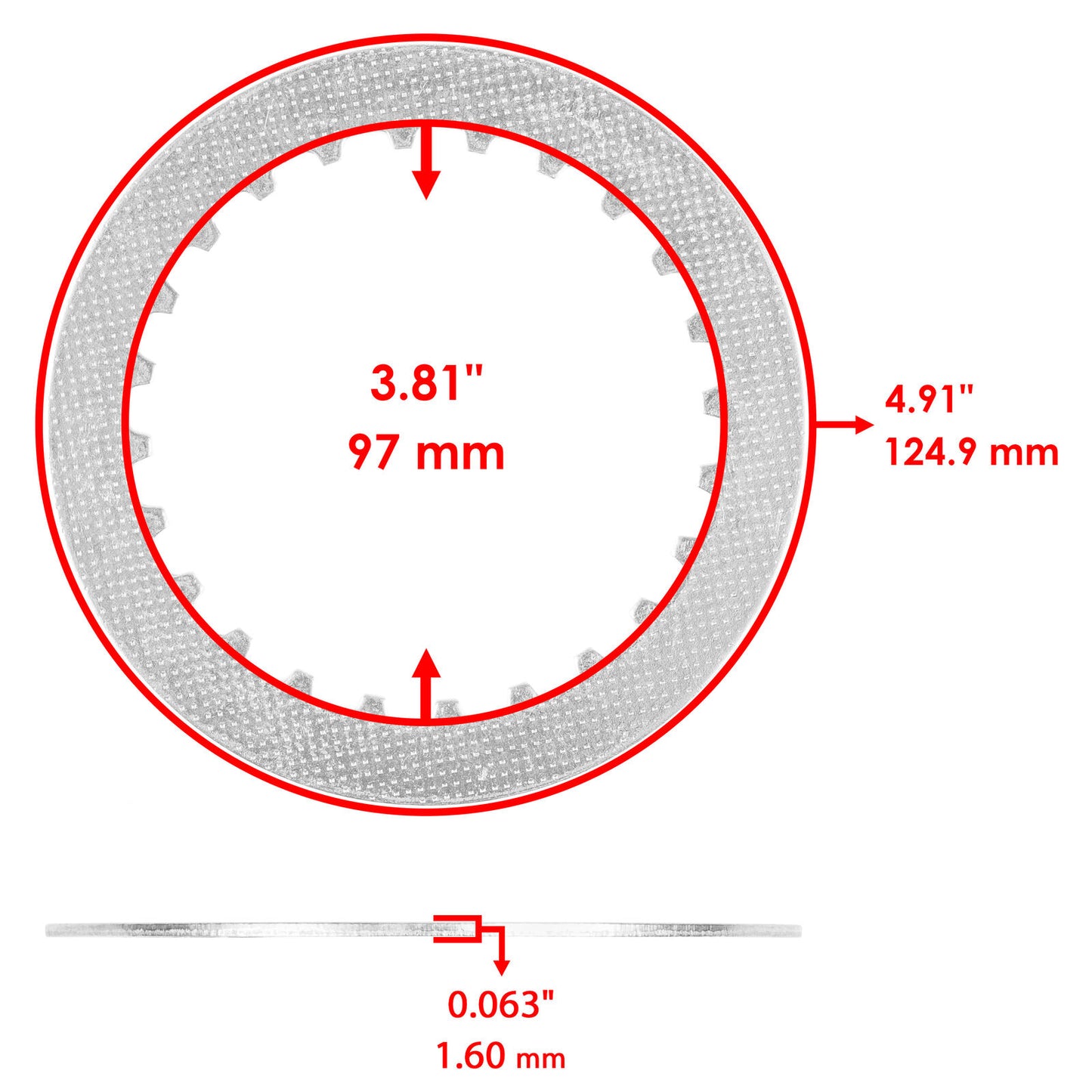 Clutch Friction Steel Plates and Gasket for Honda CR125R 1990 1991 1992 - 1999