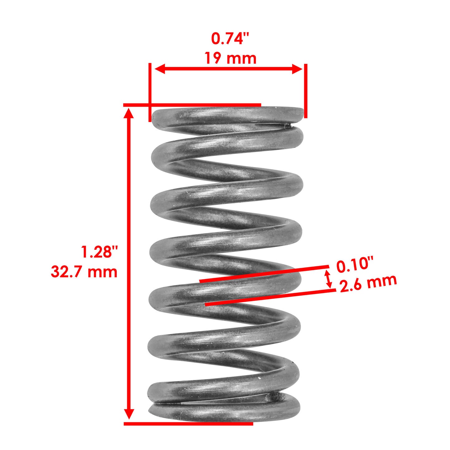 Clutch Pressure Springs for Honda CBF300N 2019 - 2022 / 22401-K33-D01 / Qty 5