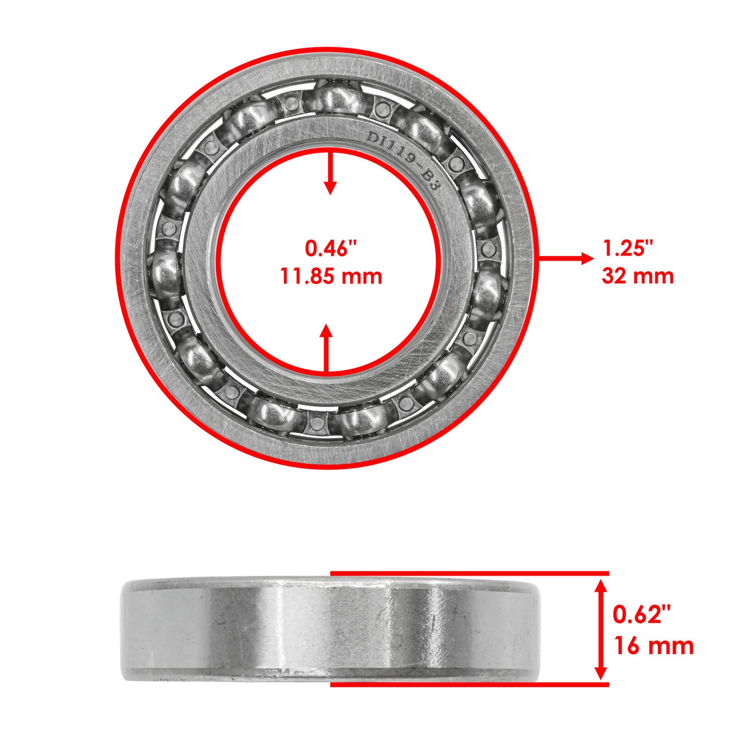 Caltric 52142-HP5-600 52145-HP5-600 Swing Arm Bushing Kit For Honda