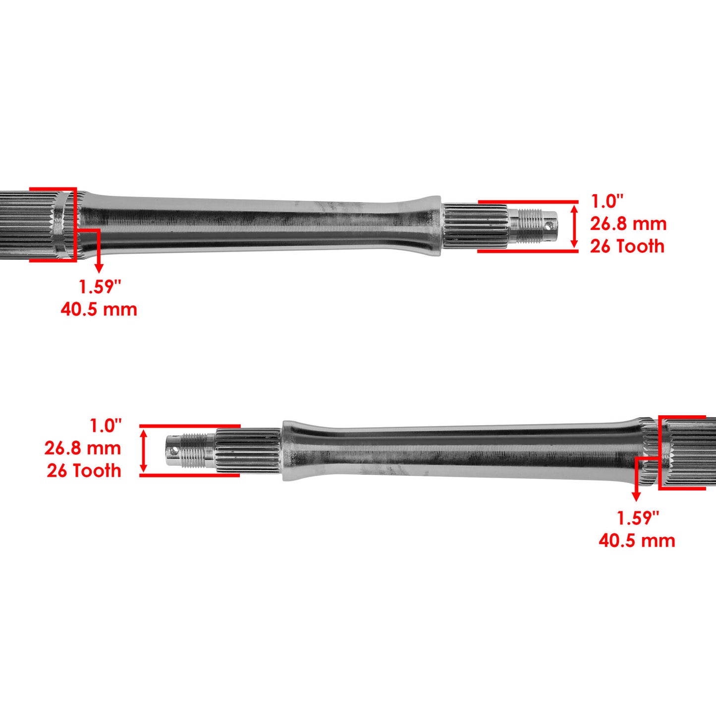 Caltric Rear Wheel Axle for Suzuki QuadSport LT-Z400 64711-33H00 2009-2014