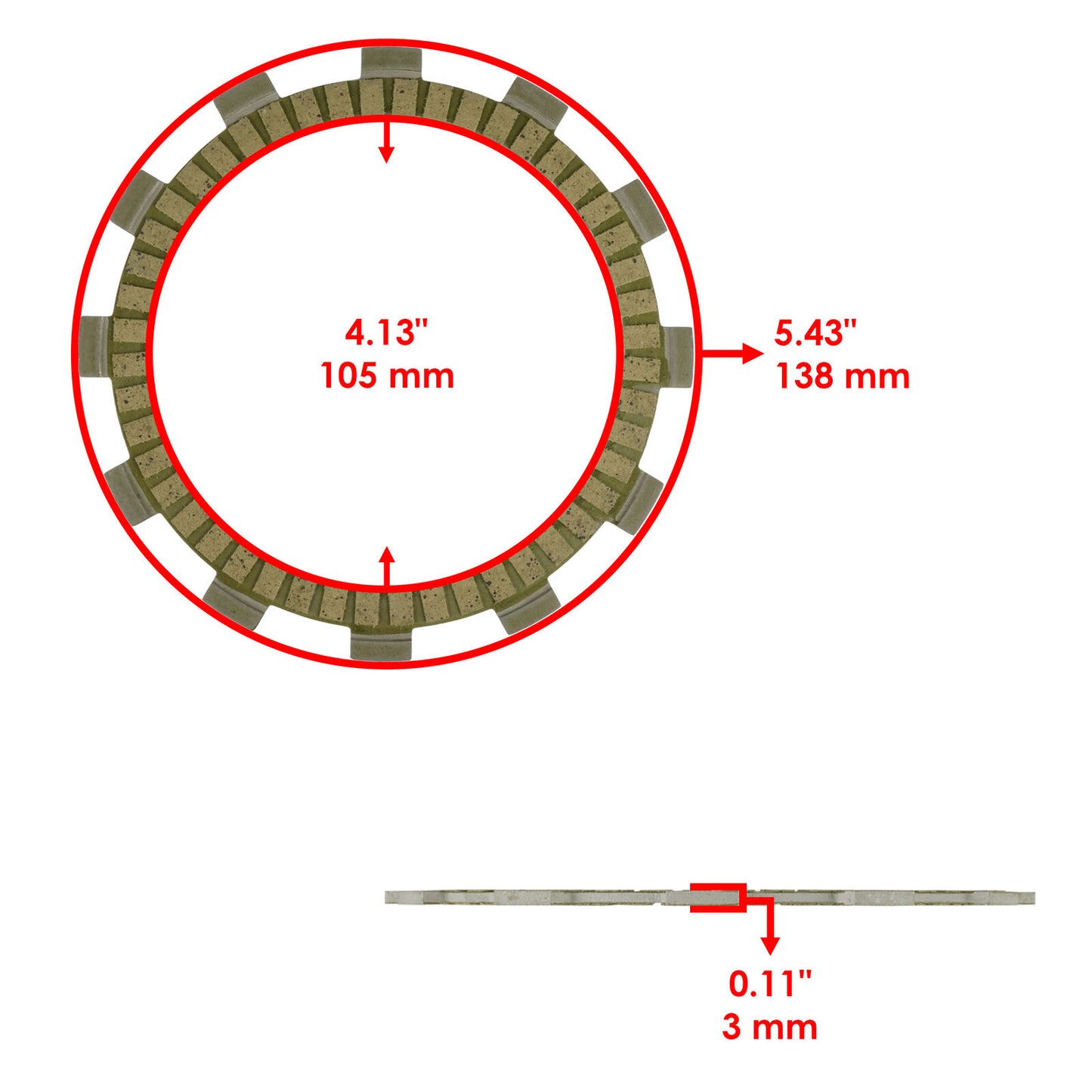 Clutch Friction Steel Plates and Gasket Kit for Yamaha YZ250F 2001 2002 - 2013