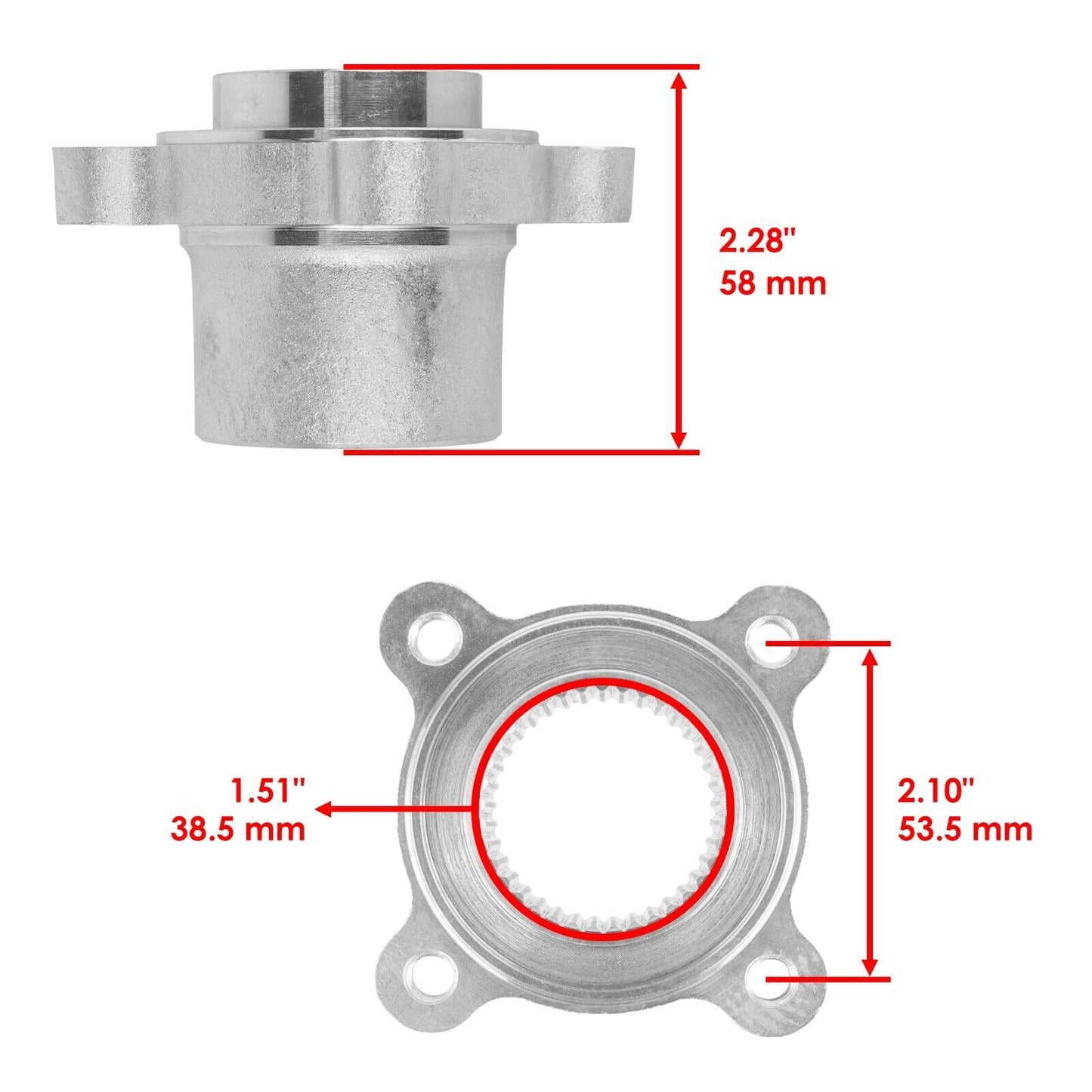 Rear Brake Disc Rotor Hub Bracket fits Yamaha Banshee 350 YFZ350 1987 1988-2006