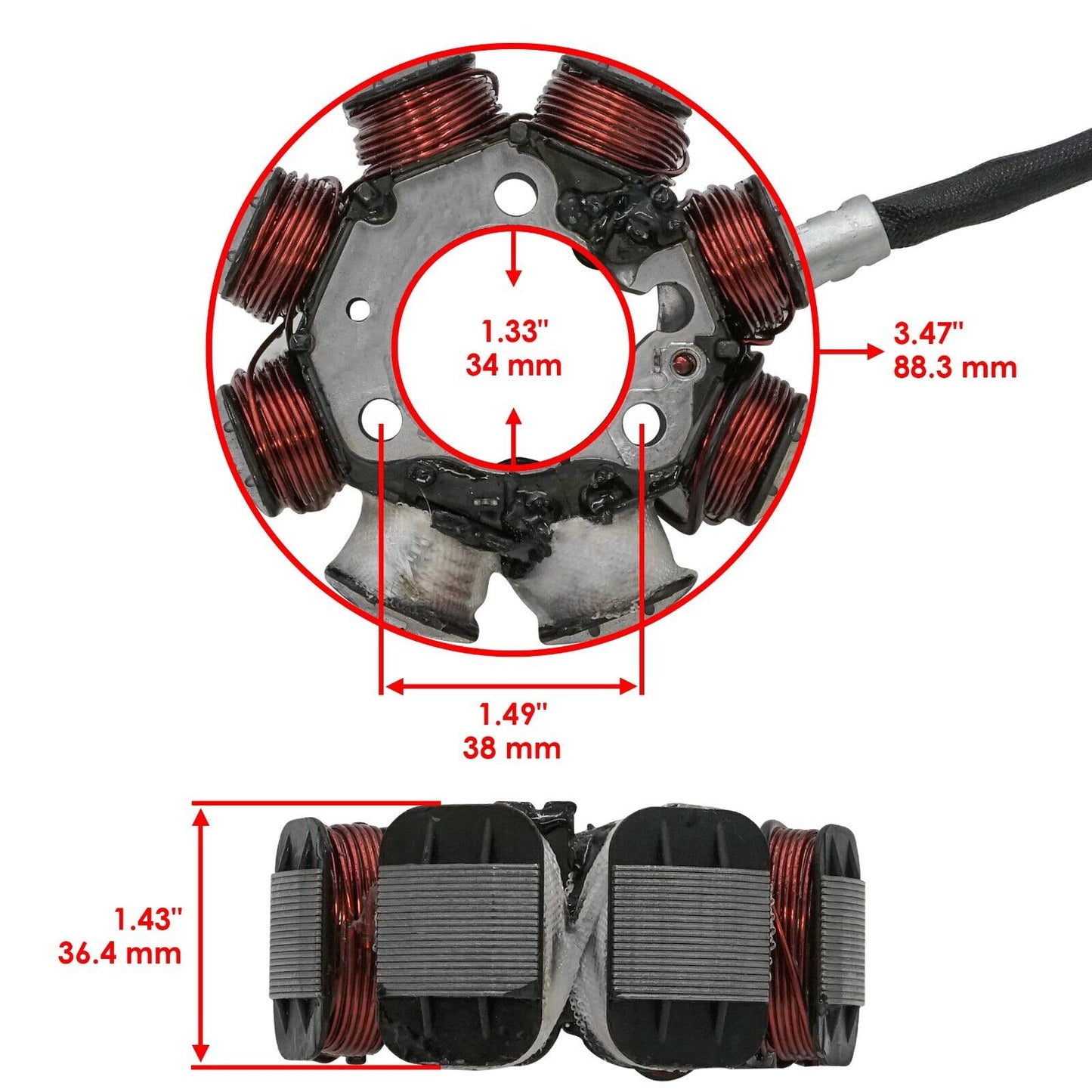 Stator Regulator Rectifier W/Gasket for Honda TRX250EX Sportrax 250 2003-2005