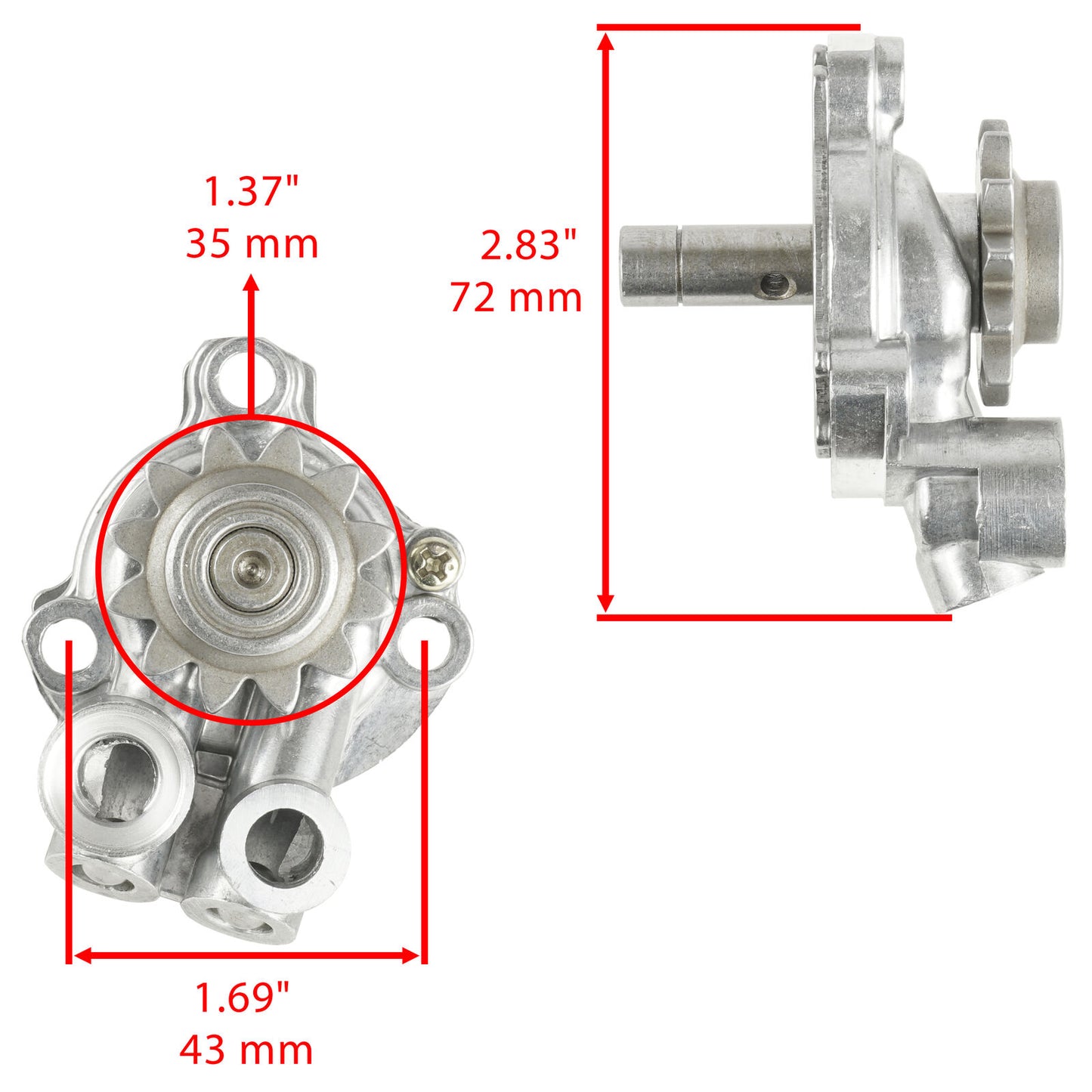 Oil Pump Assembly w/ Rotor fits Yamaha YFZ450 YFZ45LE YFZ450SE YFZ450V 2004-2006