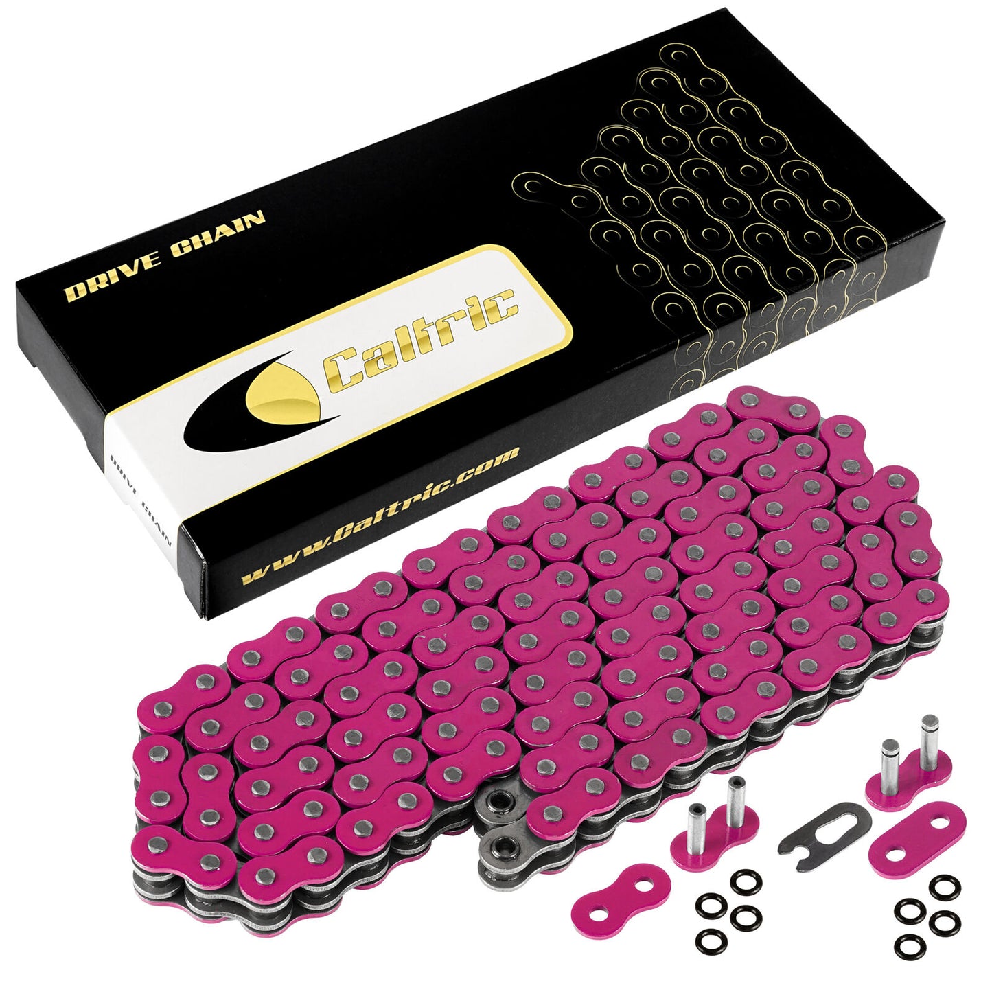 Pink O-Ring Drive Chain for Kawasaki ZX636 Ninja ZX6R ZX-6R 2005 2006