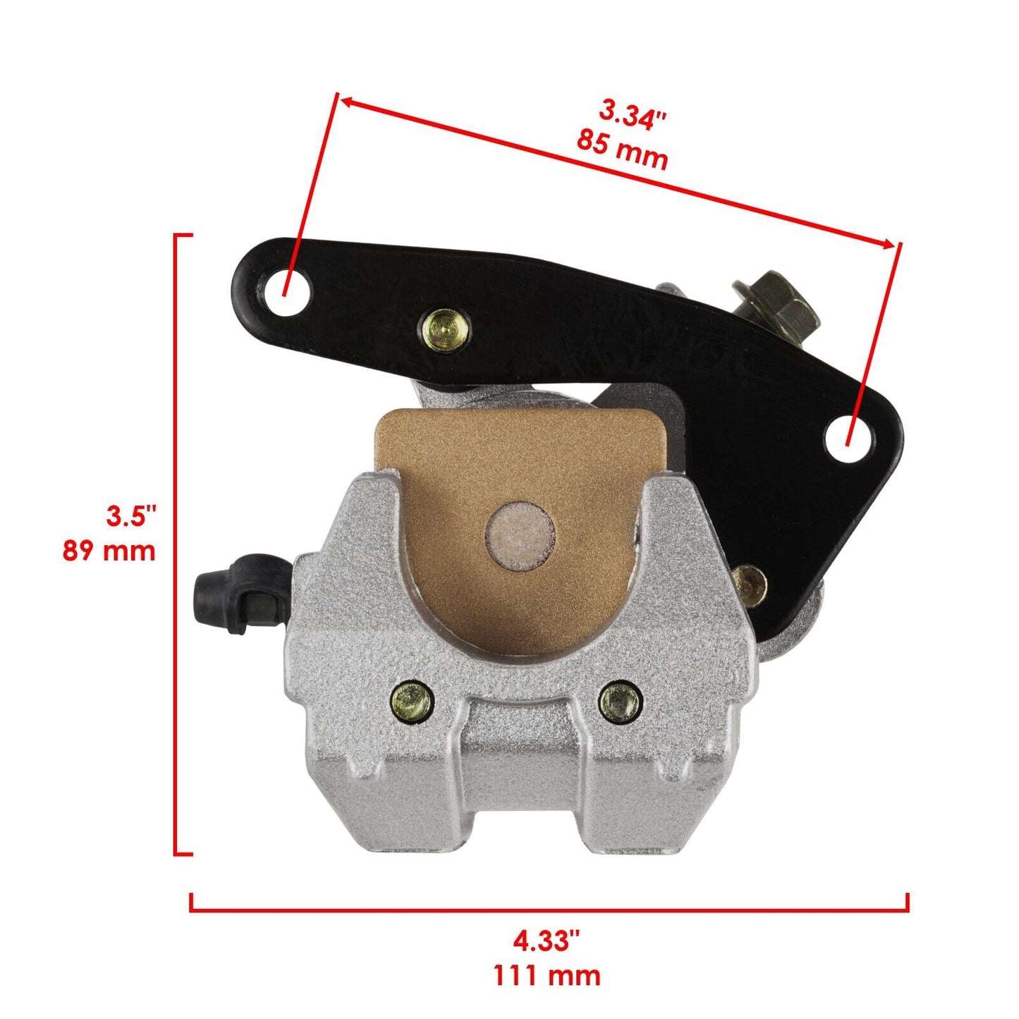 Front And Rear Brake Caliper W/Pads For Yamaha Kodiak 400 YFM400 4X4 2X4 2000-02