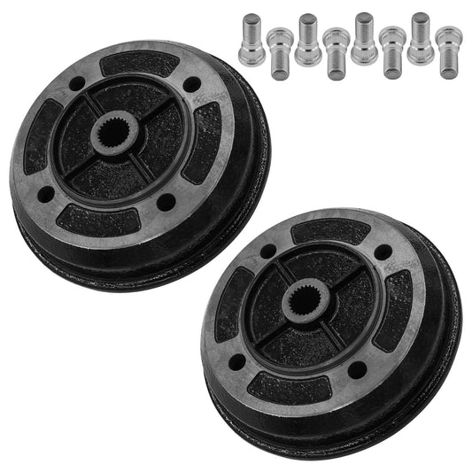 2 Rear Brake Drum W/Bearing for Kawasaki 41038-1226 Rear Brake Drum Mule UTV