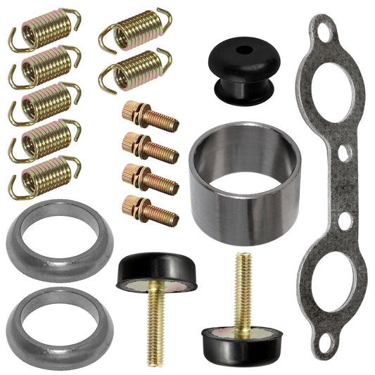 Complete Exhaust Muffler Silencer Kit for Polaris RZR 800 EFI 2009 2010