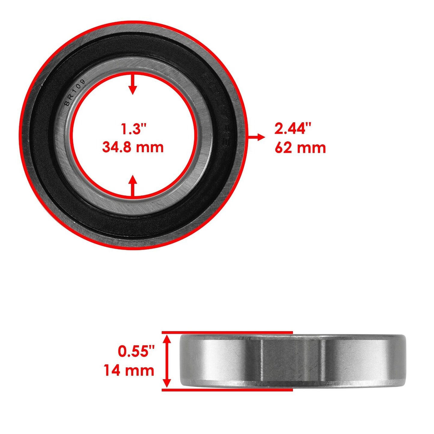 Caltric Rear Hub Repair Kit For Polaris Big Boss 250 300 350 400 500