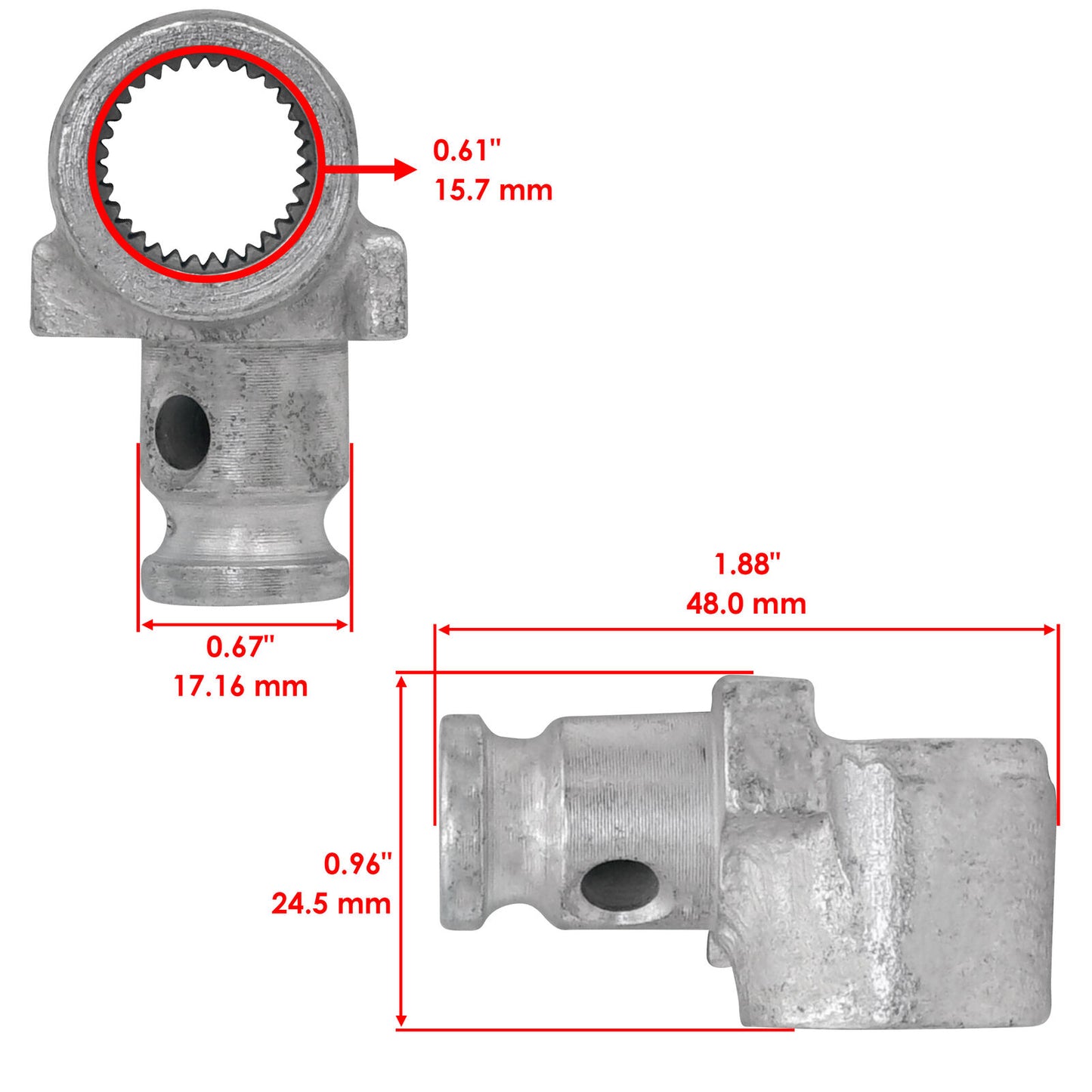 Caltric Kick Start Lever Pedal Joint For Yamaha WR250F 2007-2013