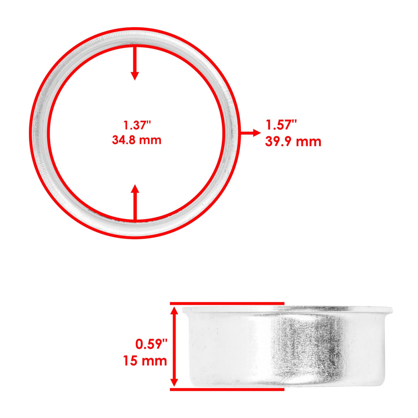 Caltric 2K6-22128-01-00 2GU-22155-00-00 Swing Arm Bushing Kit For Yamaha Rear