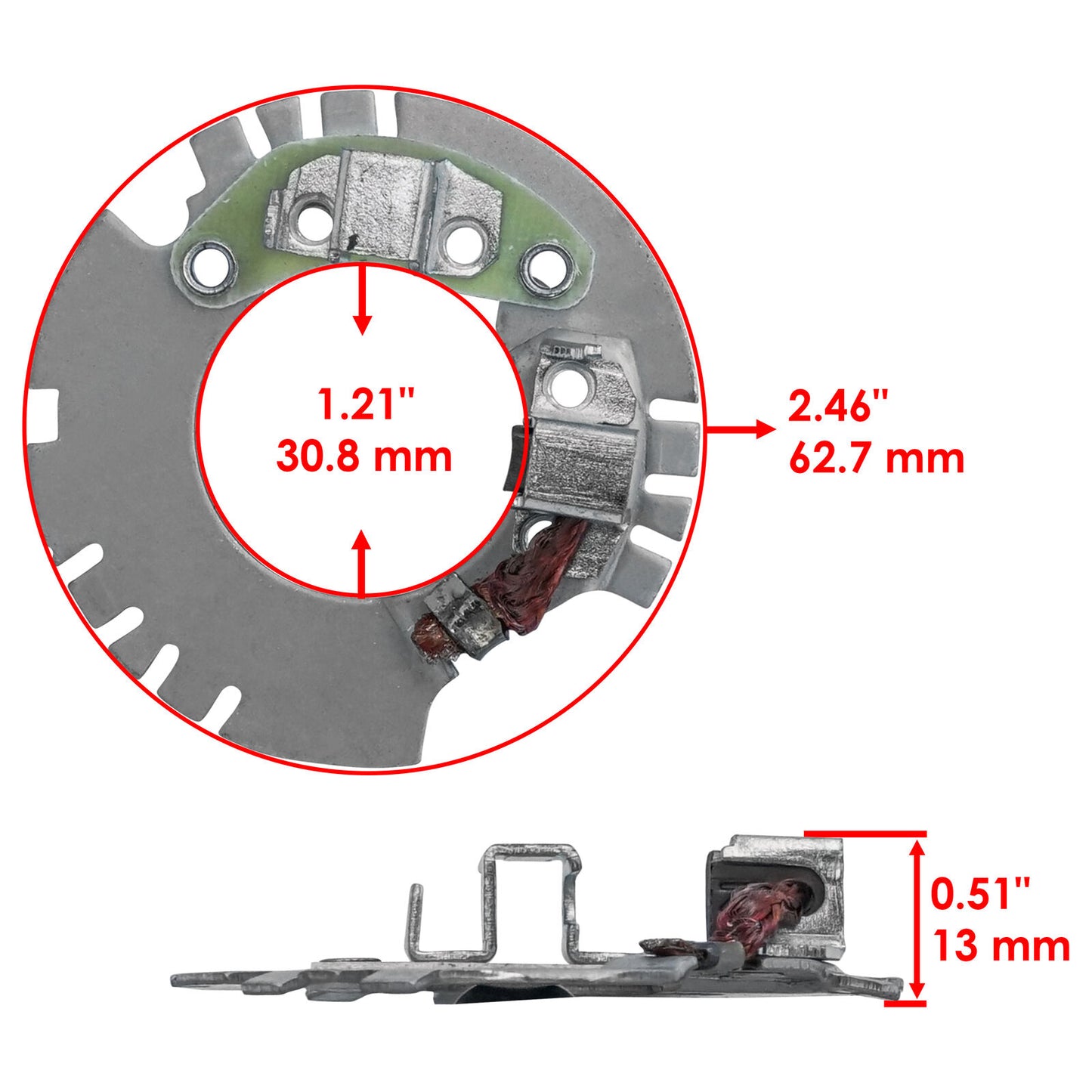 Caltric Starter Brush Plate For Yamaha Big Big Bear 400 YFM400 2000-2012