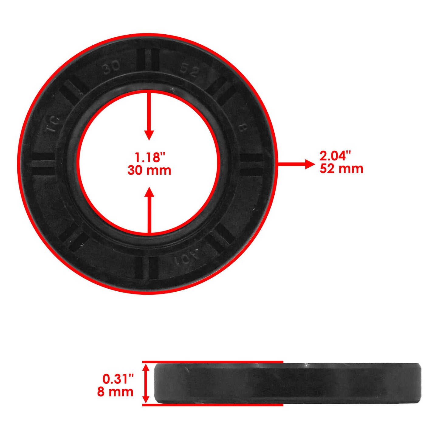 Caltric Rear Differential Seals For Can-Am Renegade 570 850 2018-2022