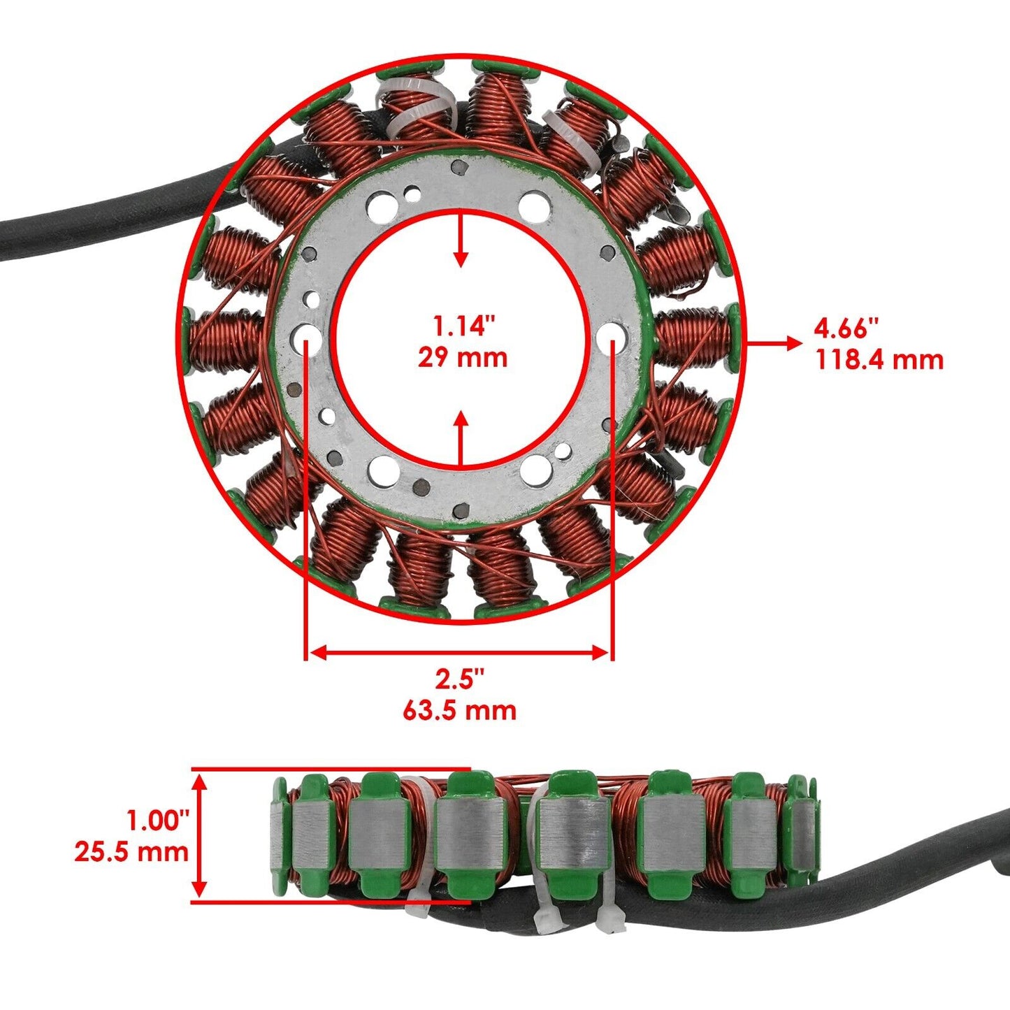 Stator And Gasket for Suzuki LT-A400F LTA400F Kingquad 400 4X4 Auto 2008-2024