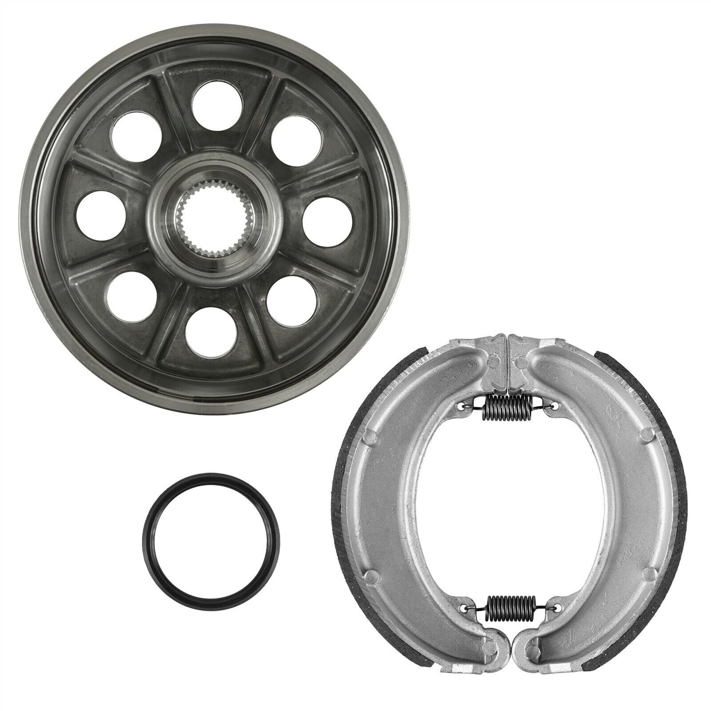 Rear Brake Drum for Honda TRX300 FourTrax 300 2X4 1988-2000 w/ Brake Shoe Seal