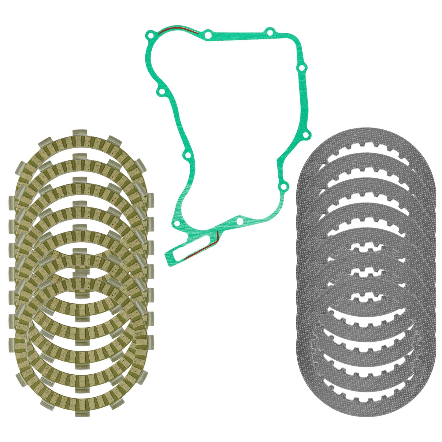 Clutch Friction Steel Plates and Gasket for Honda CR125R 1990 1991 1992 - 1999