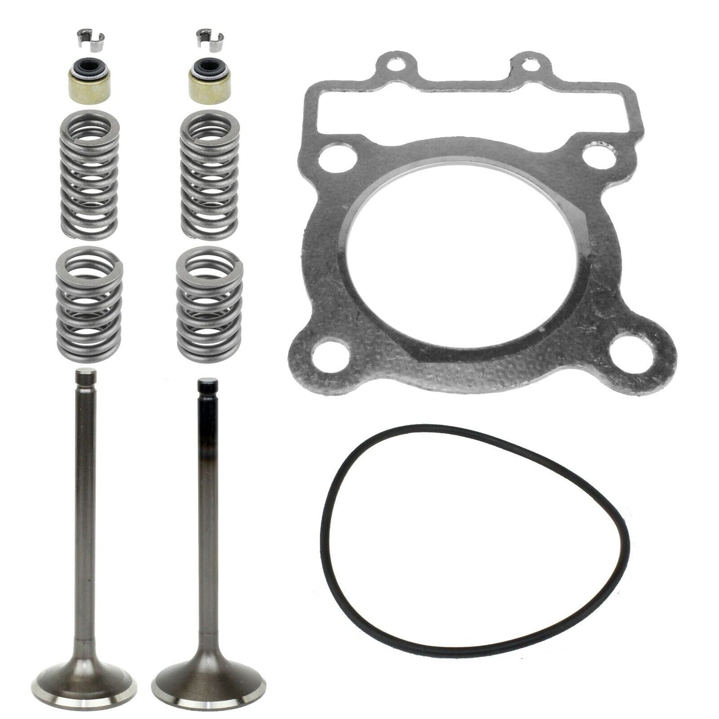 Cylinder Intake Exhaust Valve Gasket Kit for Kawasaki Bayou 220 KLF220A 1988-02