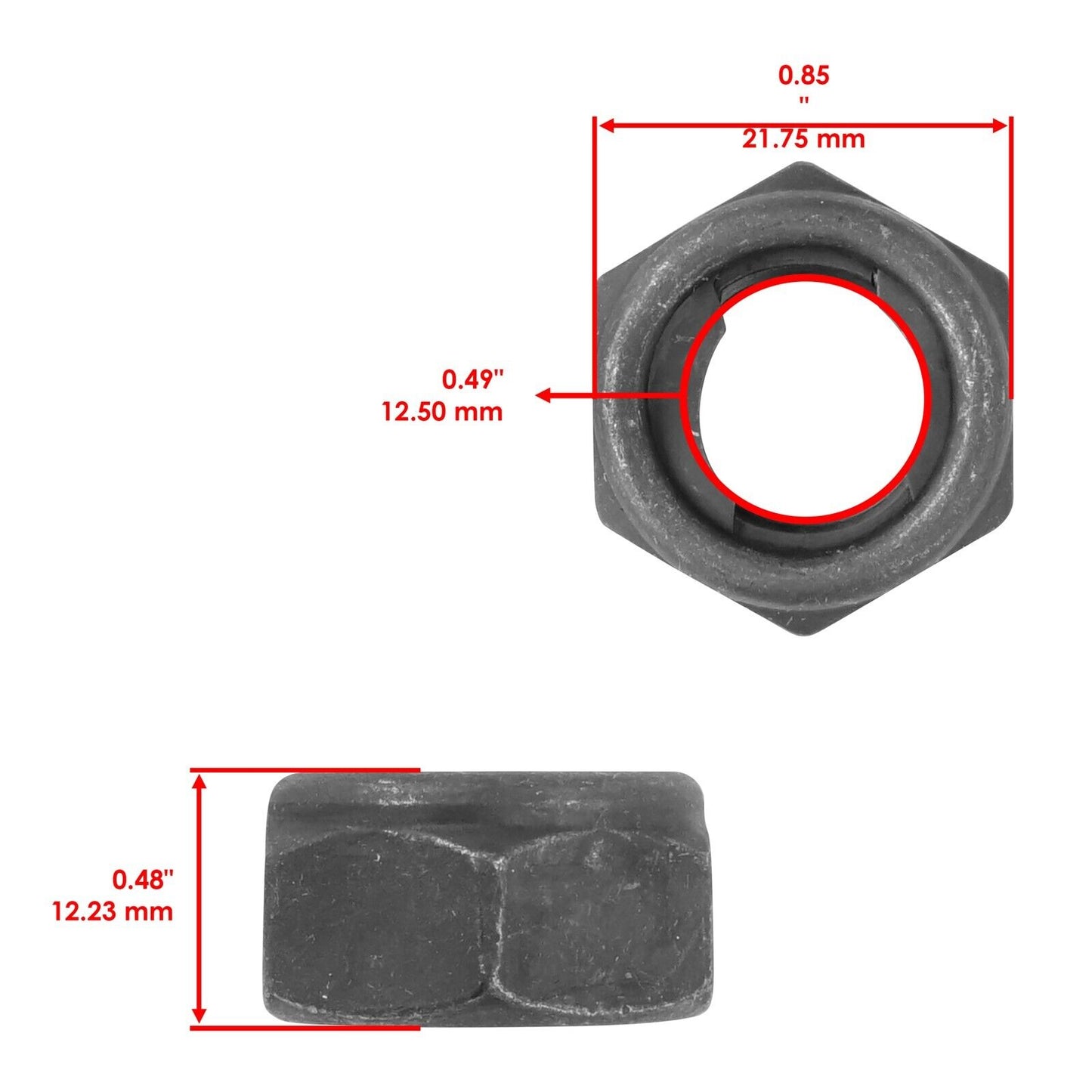 Wheel Hub Nuts For Yamaha Grizzly 600 YFM600FH 4x4 Hunter 2001 Front And Rear