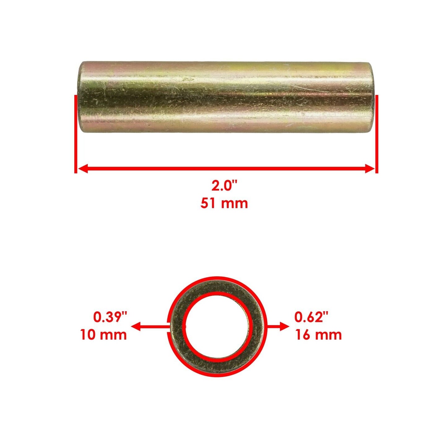 Caltric Front Upper Inner A-Arm Bushing Kit for Polaris RZR 4 900 2017 2018