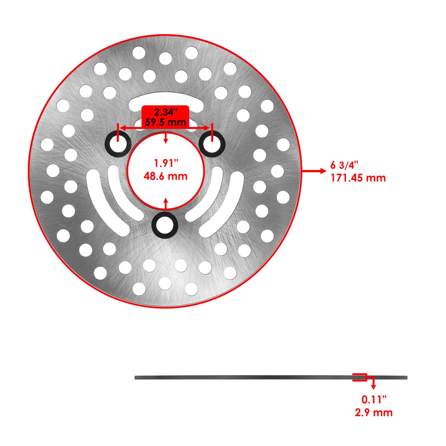 2 Front Brake Disc Rotor for Suzuki LT-Z400 LTZ400Z Quadsport Z400 2003-2014