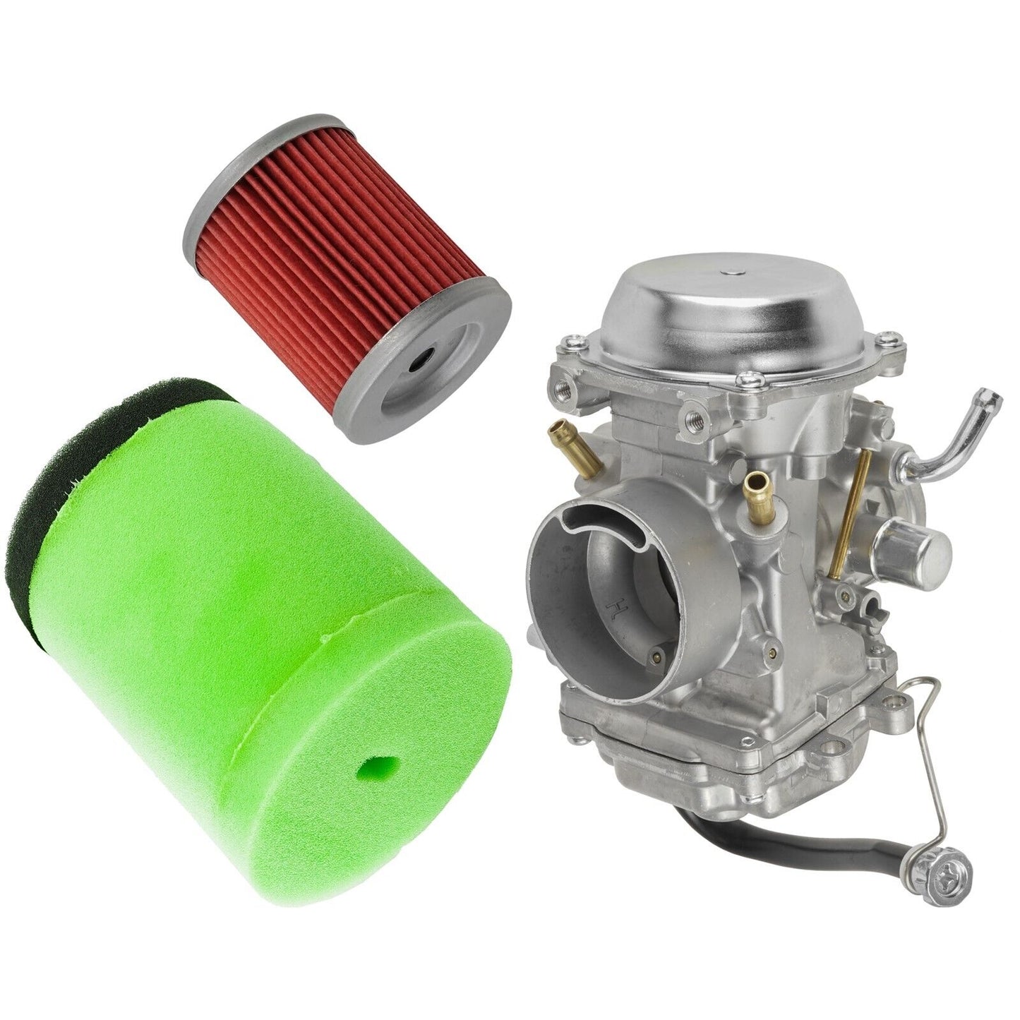 Carburetor w/Air & Oil Filter For Suzuki Quadrunner 250 LTF250 2x4 4x4 1988-1996