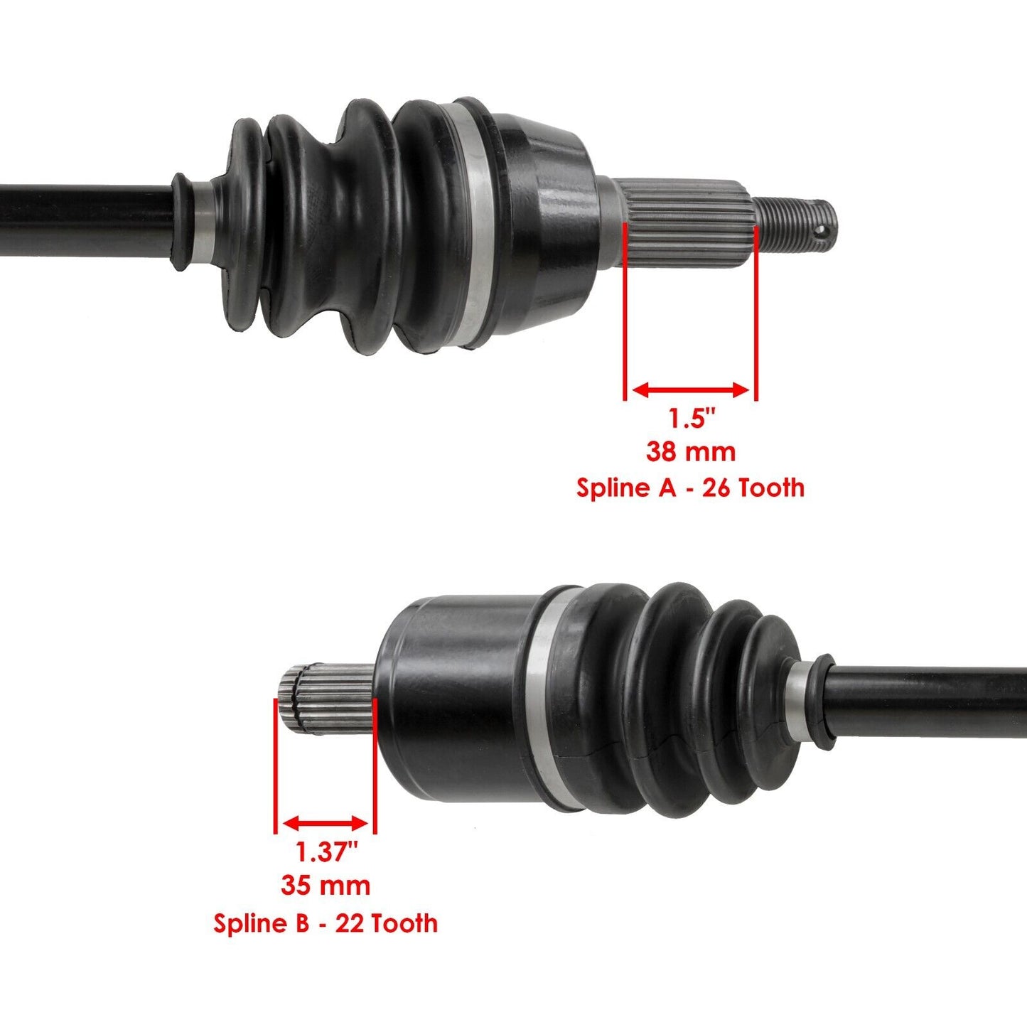 Front Right And Left Complete CV Joint Axle for Polaris RZR 800 EFI 2008-2014