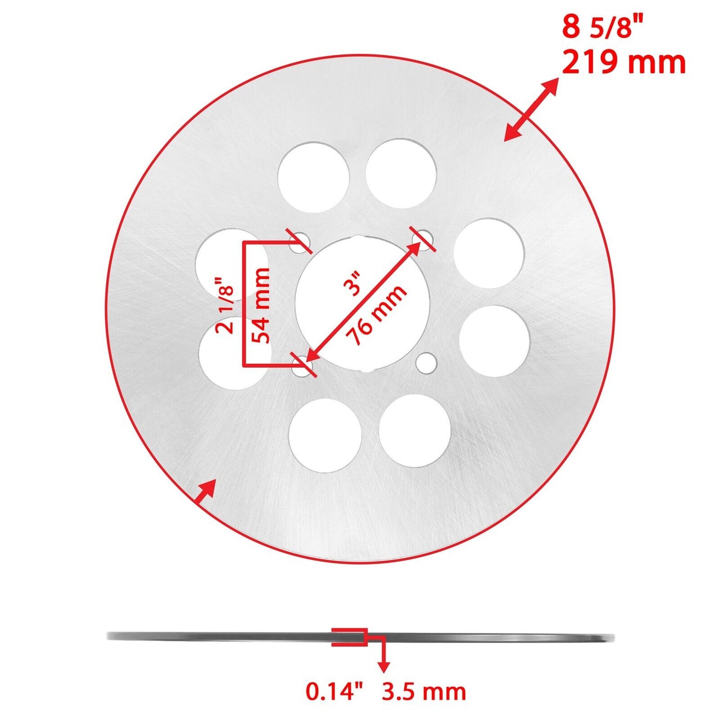 Front Rear Brake Disc Rotor fits Yamaha Blaster 200 YFS200 2003 2004 2005 2006