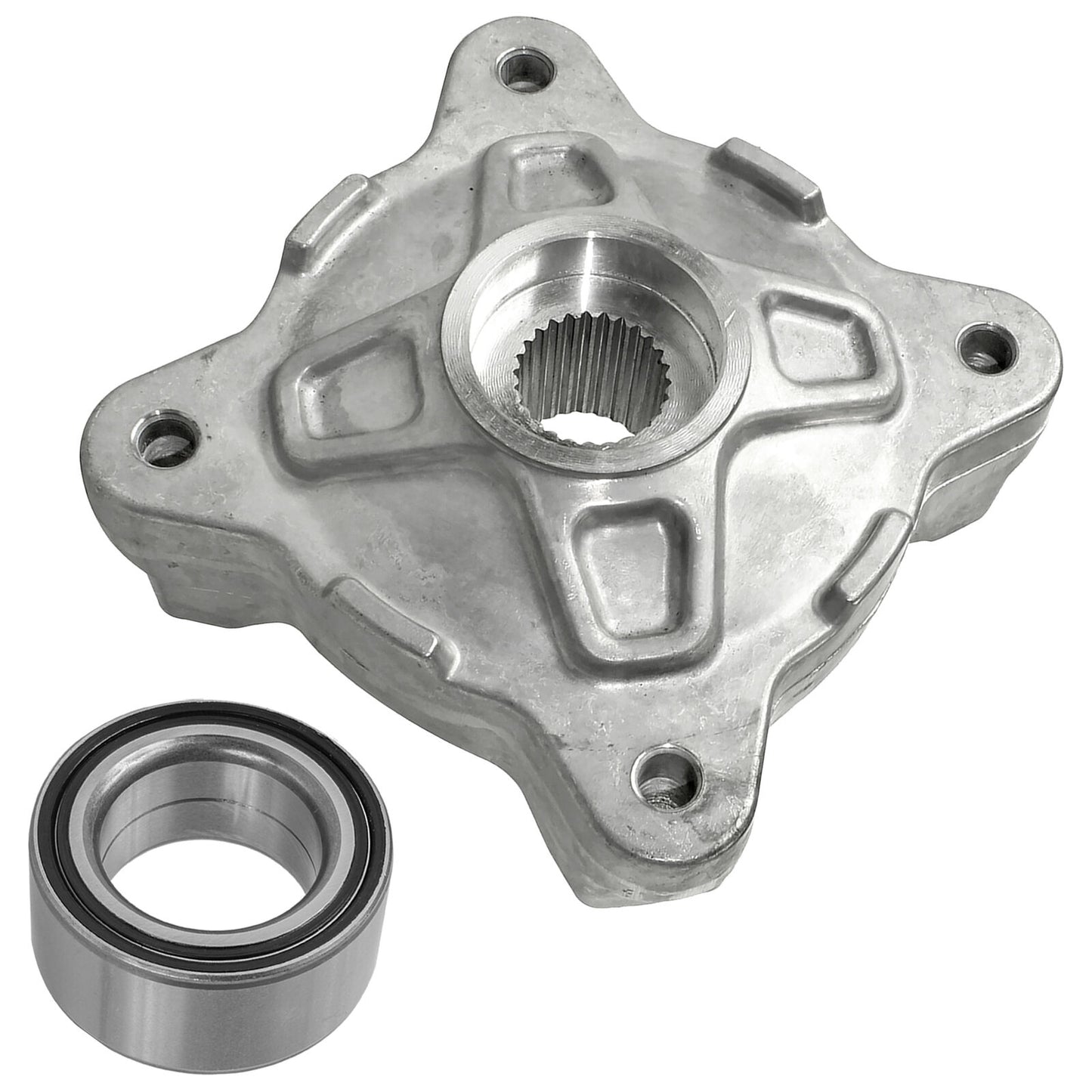 Front Wheel Hub And Ball Bearing for Polaris 5137219, 2204717, 3514583