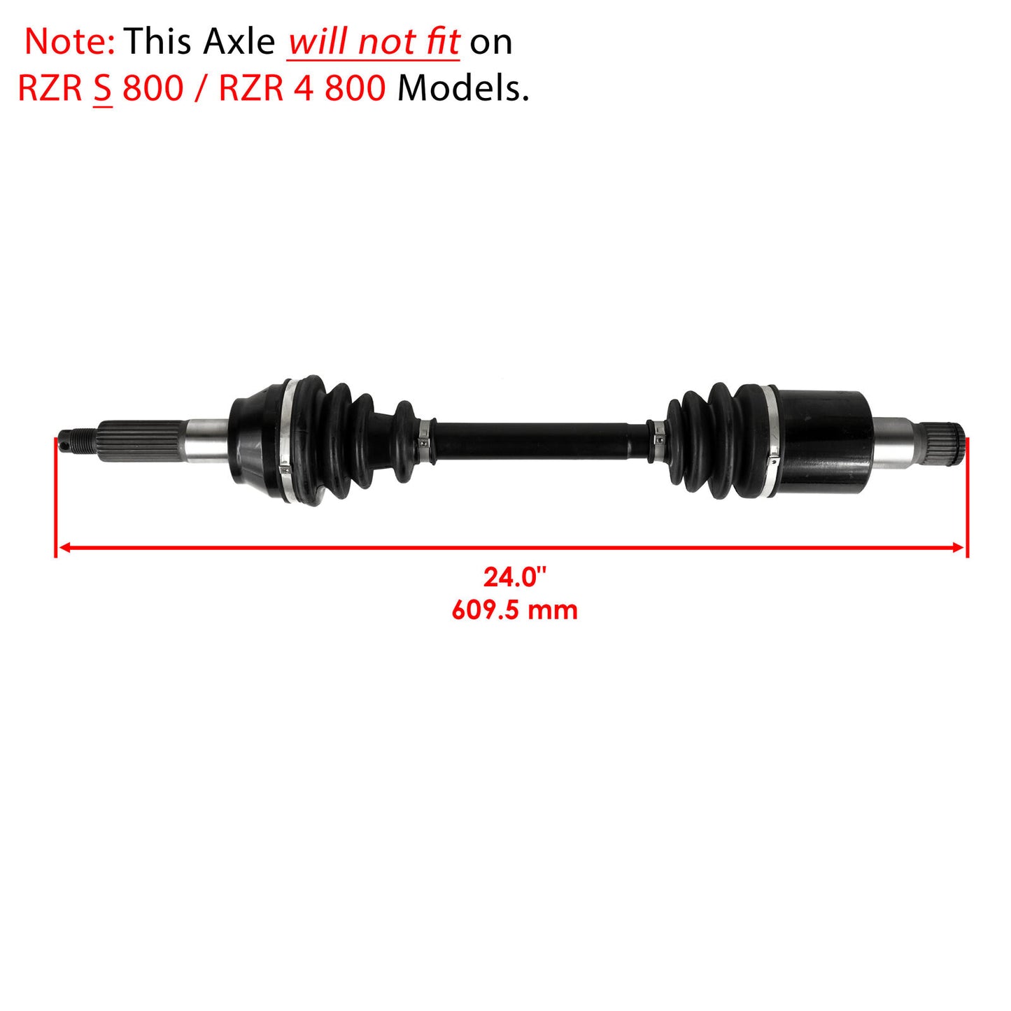 Rear Left And Right Complete CV Joint Axle for Polaris RZR 800 EFI 2008-2014