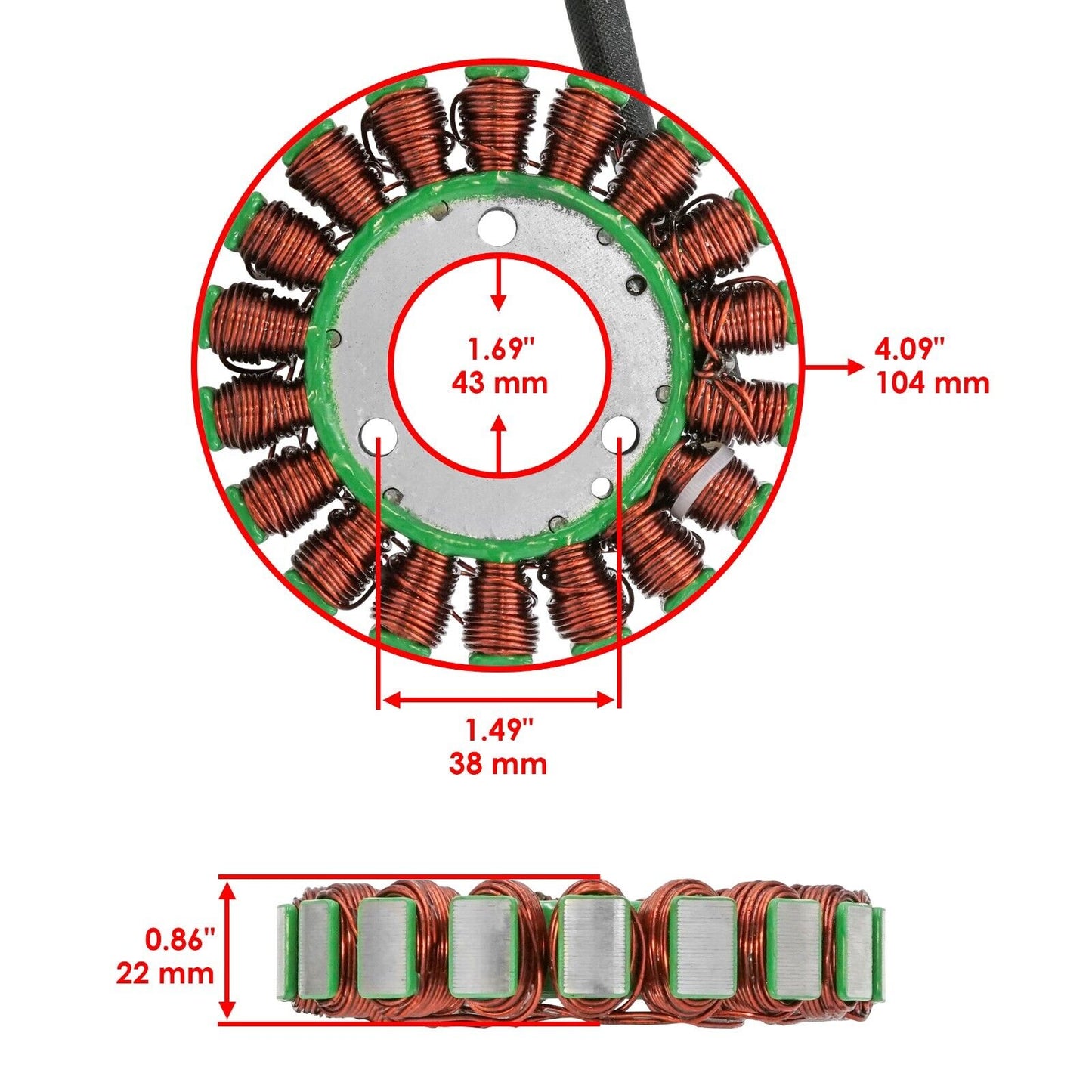 Stator And Gasket for Suzuki GZ250 1999 2000 2001 2002 2003 2004 2005 - 2010