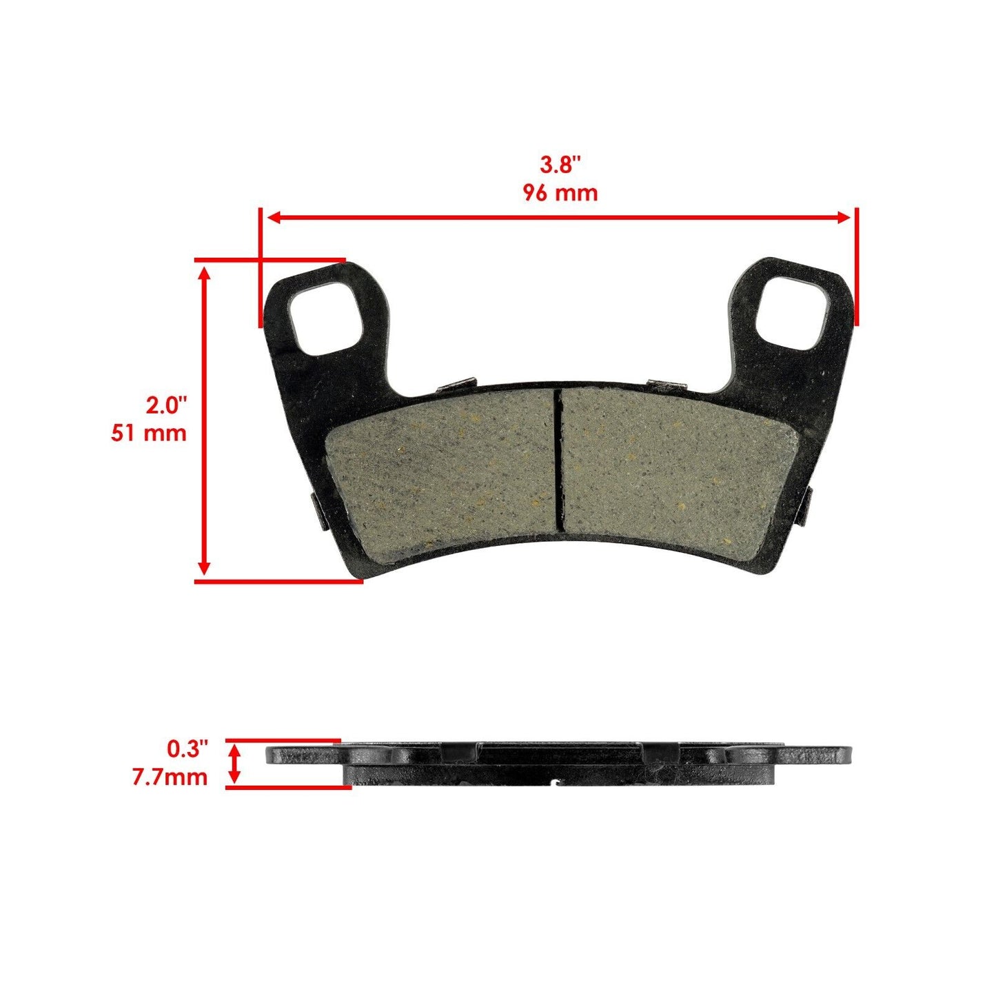 Front and Rear Brake Pads for Polaris RZR 900 Trail XC Edition EPS 2015-2020