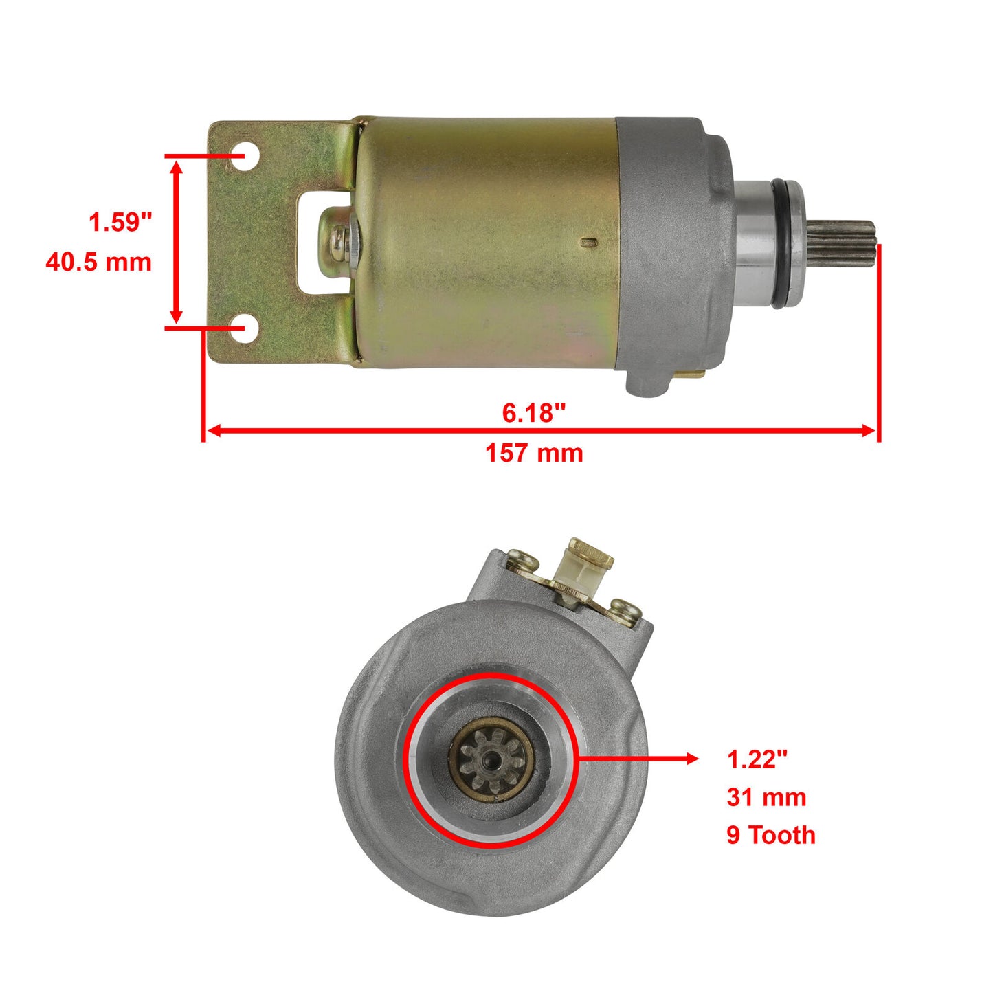 Starter & Relay Solenoid for Polaris Phoenix 200 2005 2006 2007 2008 2009 2010