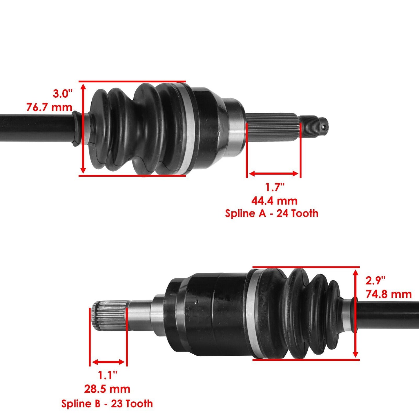 Front Left CV Joint Axle Shaft fits Honda Pioneer 700 SXS700 2014 2015 2016-2022