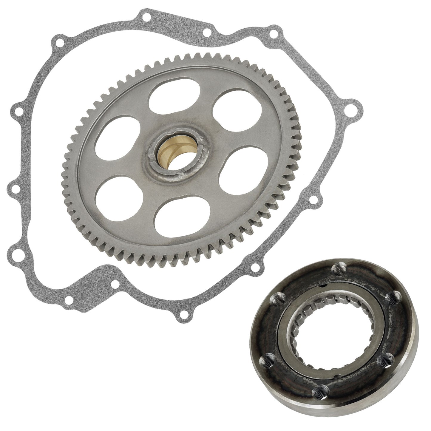 Starter Clutch Gear Idler and Gasket fits Yamaha Grizzly 660 YFM660F 4x4 2002