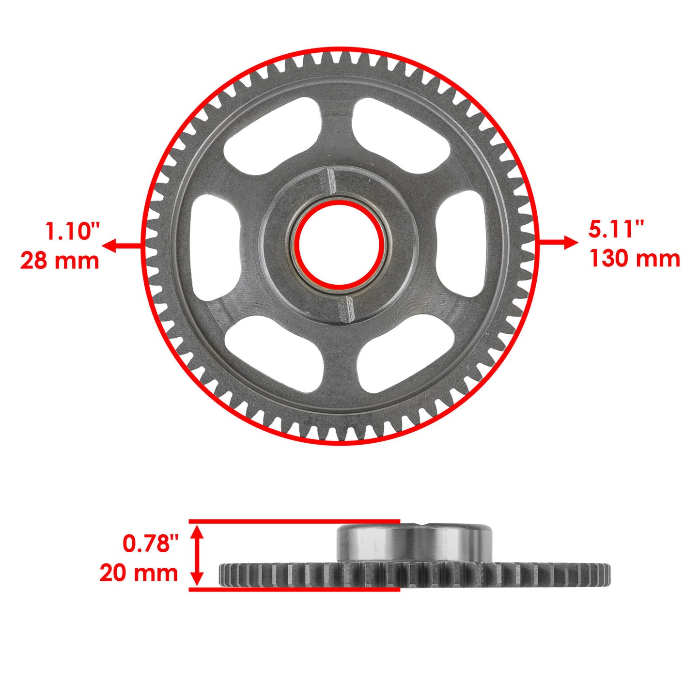 Starter Clutch Idler Gear For Polaris RZR 4 XP 900 2012 Starter Crank Gear