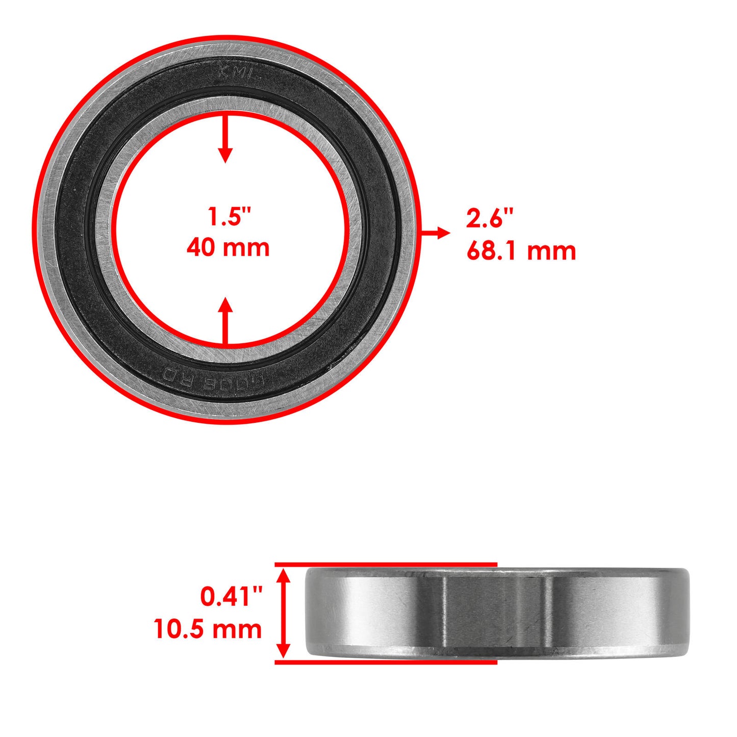 Caltric Bearing Carrier Ball Bearings And Seals For Arctic Cat 250 DVX 2006