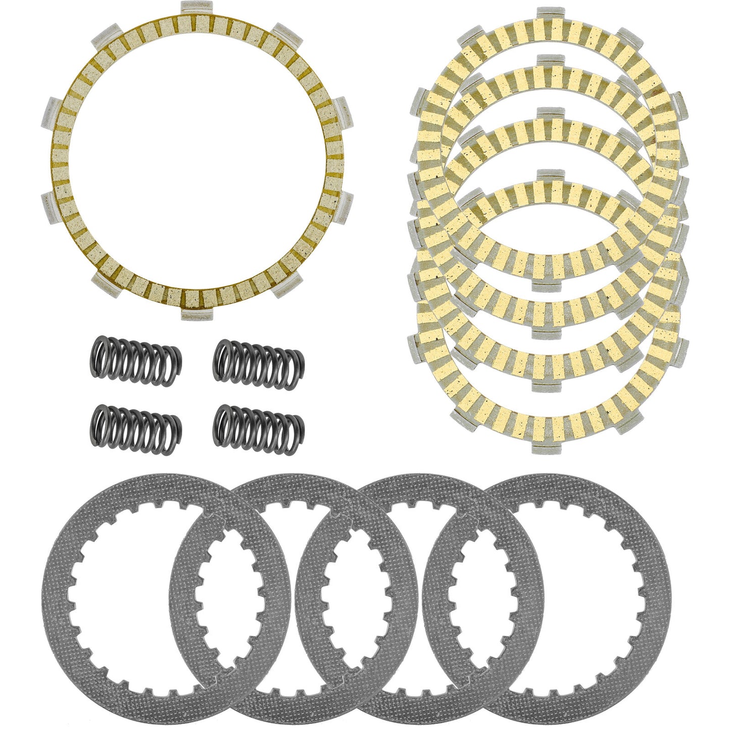 Clutch Friction Steel Plates Kit for Kawasaki Eliminator 125 BN125A 2001 - 2009